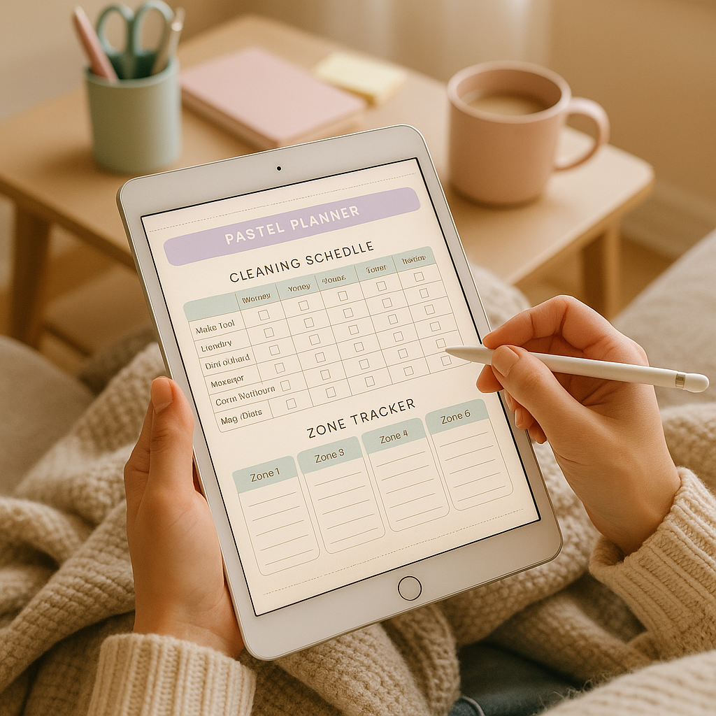 Cleaning Planner | Pastel | Digital PDF 2026 preview
