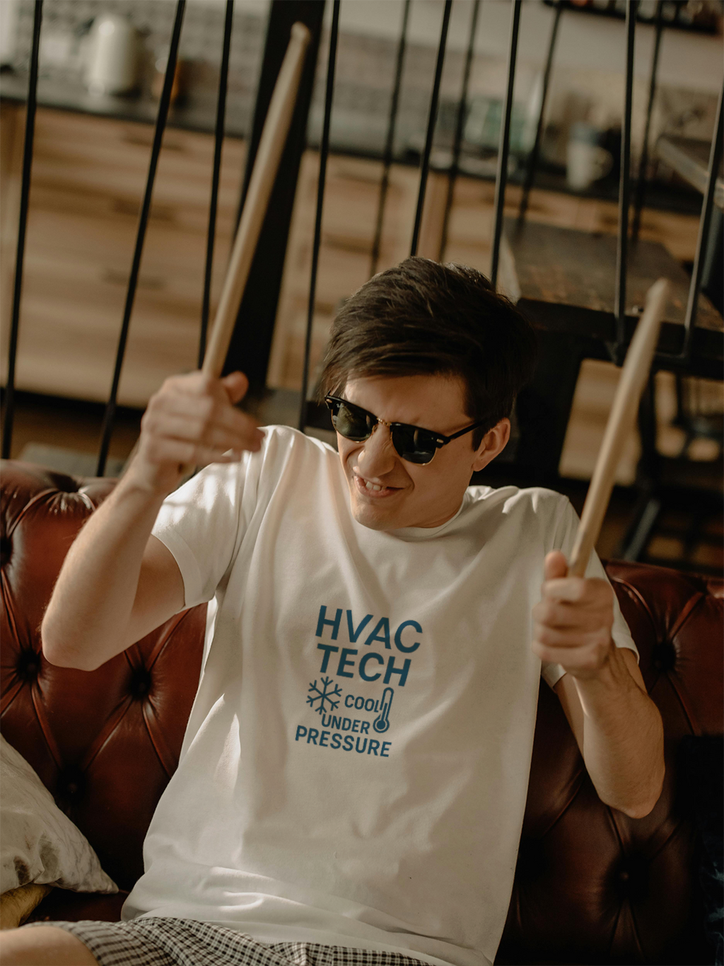 HVAC Tech Cool Under Pressure Profession T-Shirt | Unique Gift | Graphic Tee