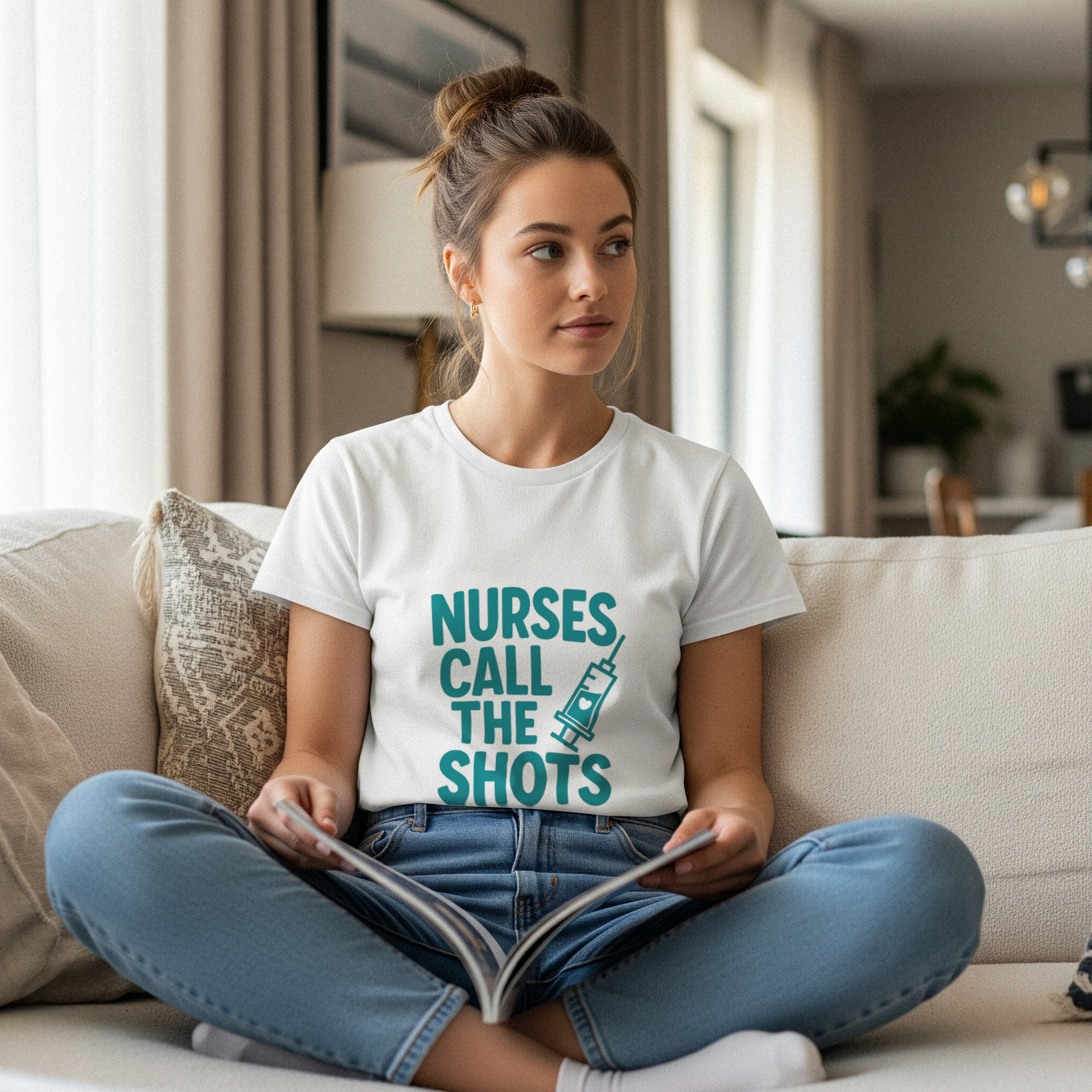 Nurses Call The Shots Medical T-Shirt | Nurse Gift | Graphic Tee