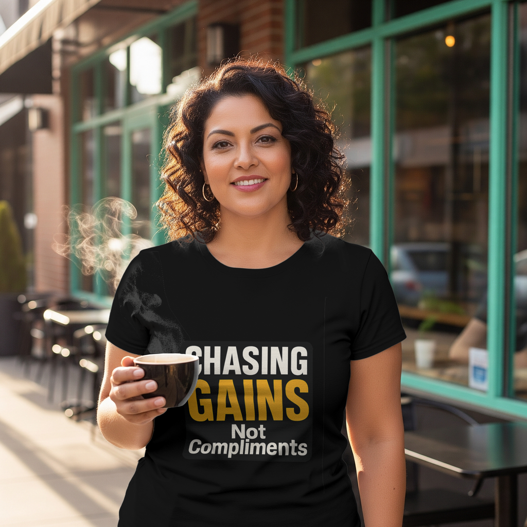 For The Gains Obviously T-Shirt | Funny Gym Motivation | Graphic Tee