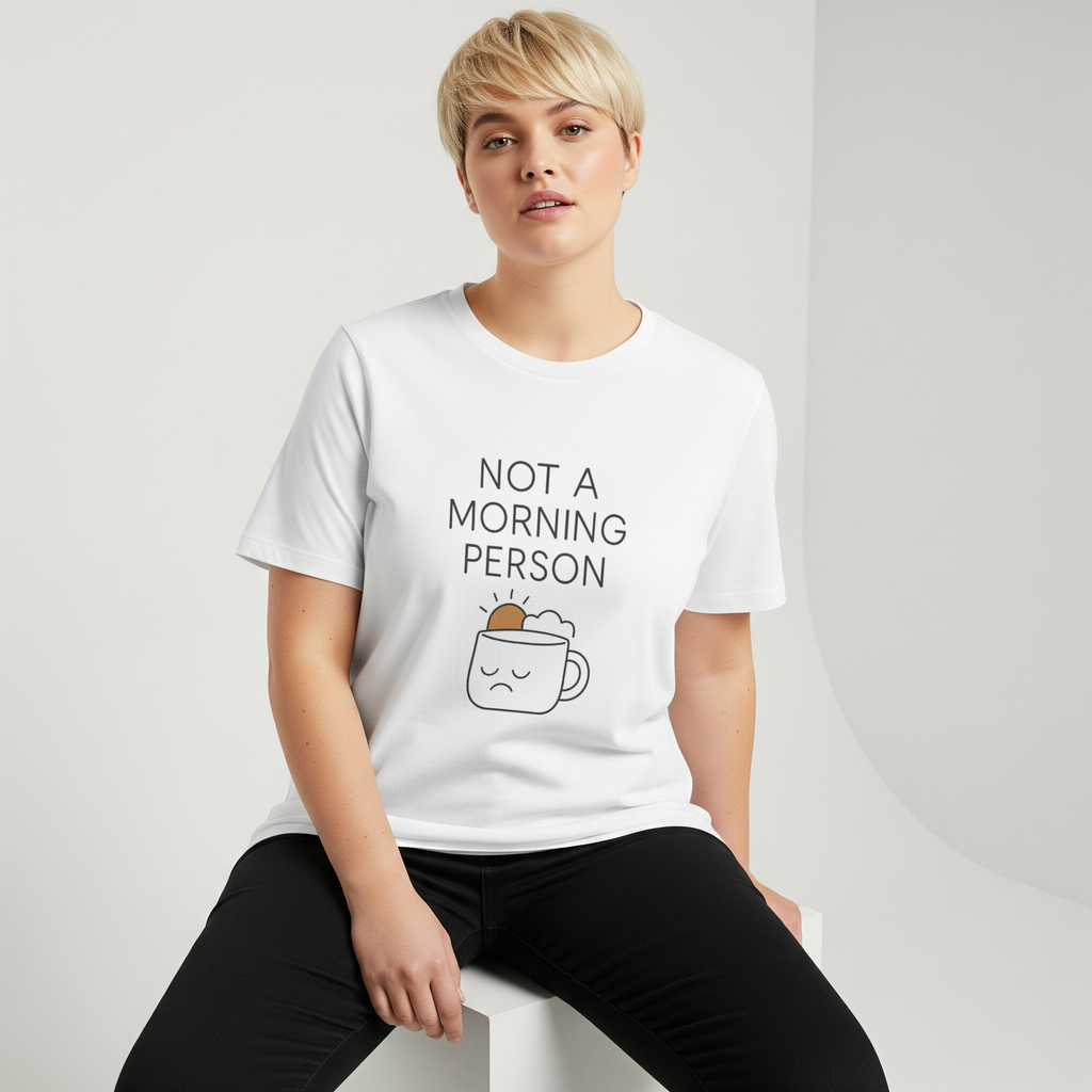 Not A Morning Person End Of Discussion T-Shirt | Funny Gift | Graphic Tee
