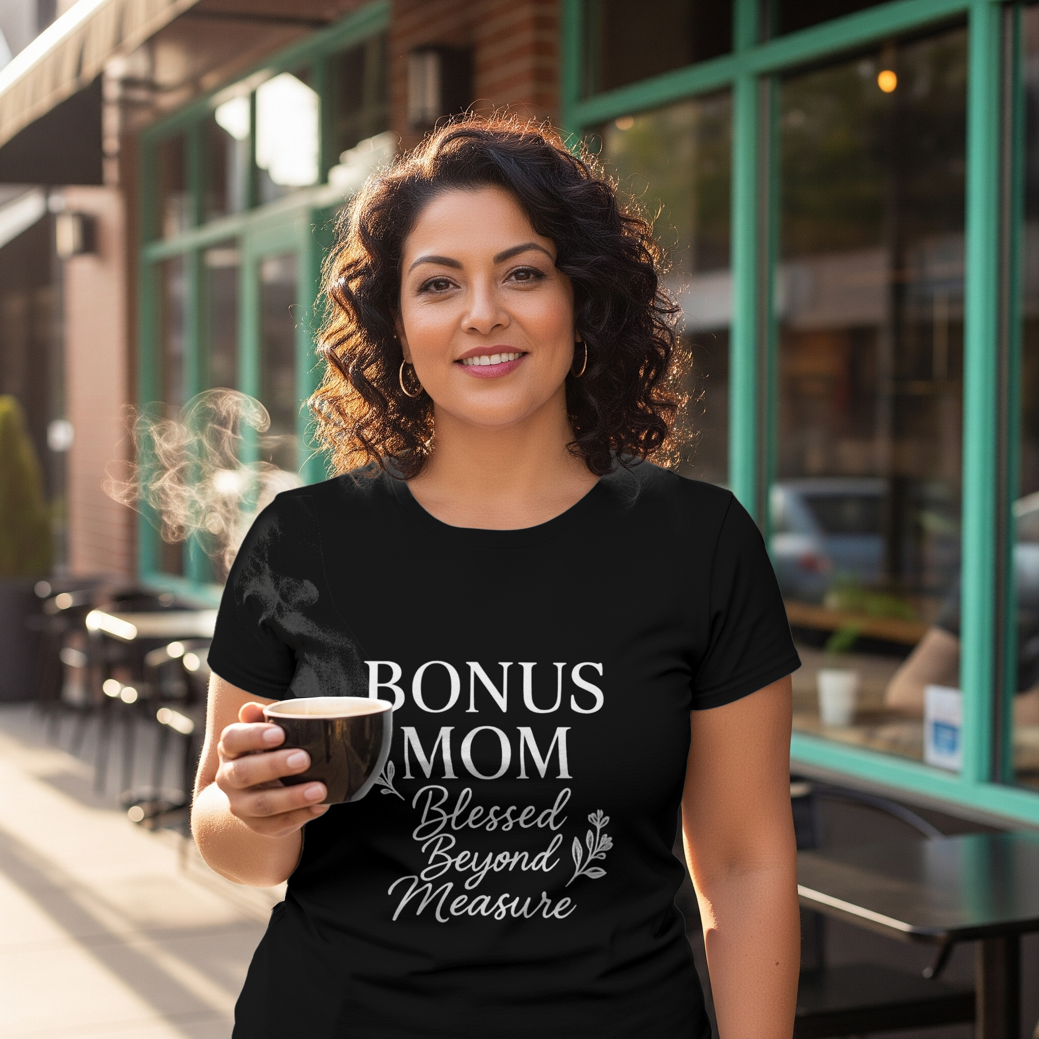 Bonus Mom Blessed Stepmom T-Shirt | Gift for Mom | Graphic Tee