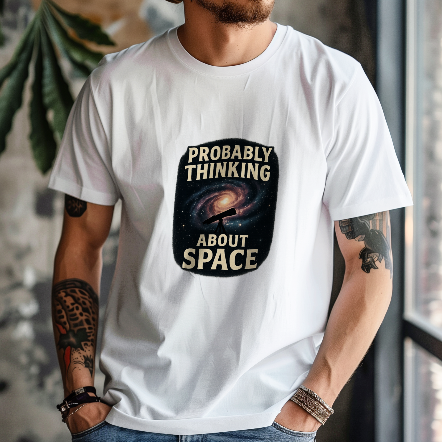 Astronomy Nerd Probably Thinking About Space T-Shirt