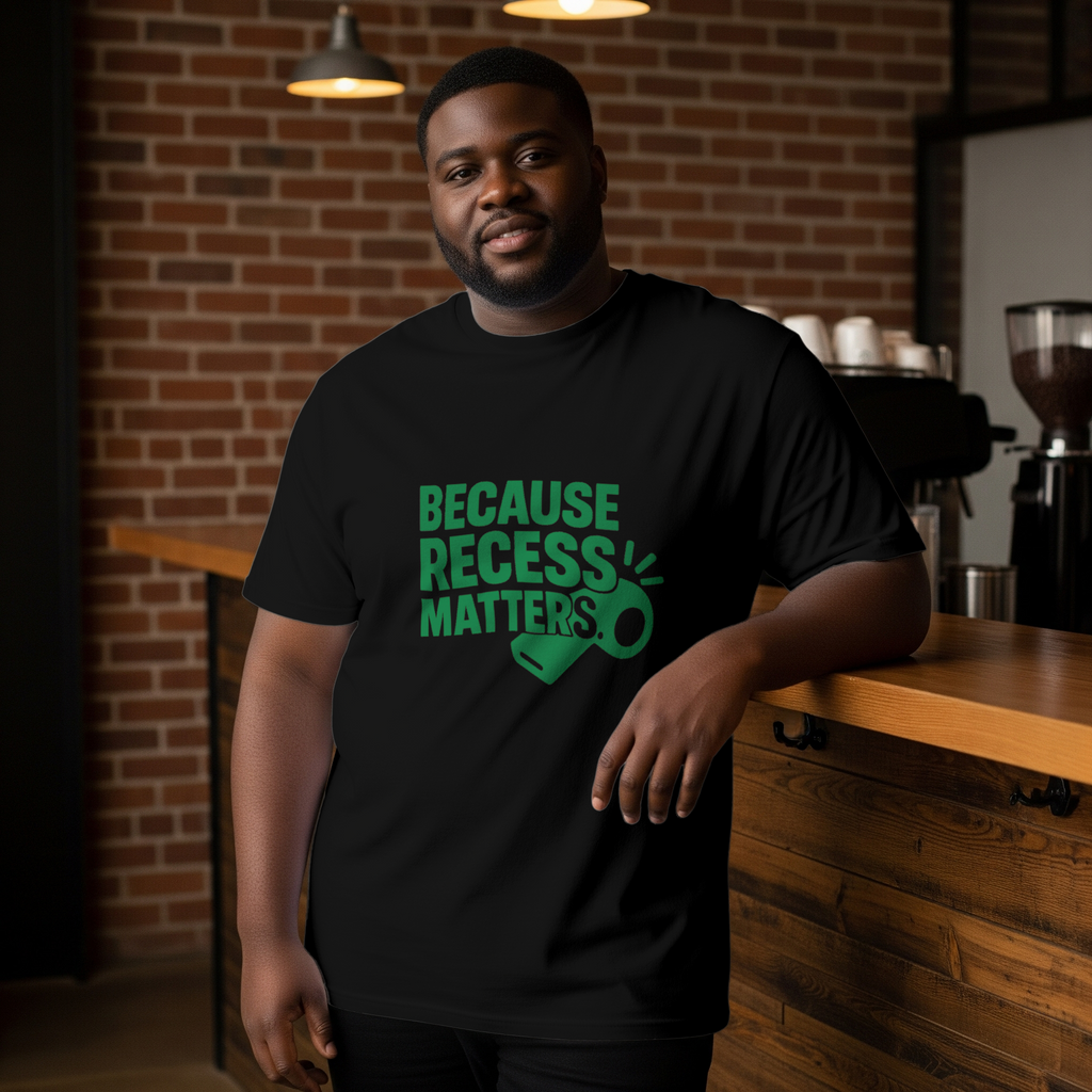 PE Teacher Because Recess Matters T-Shirt | Teacher Gift | Graphic Tee