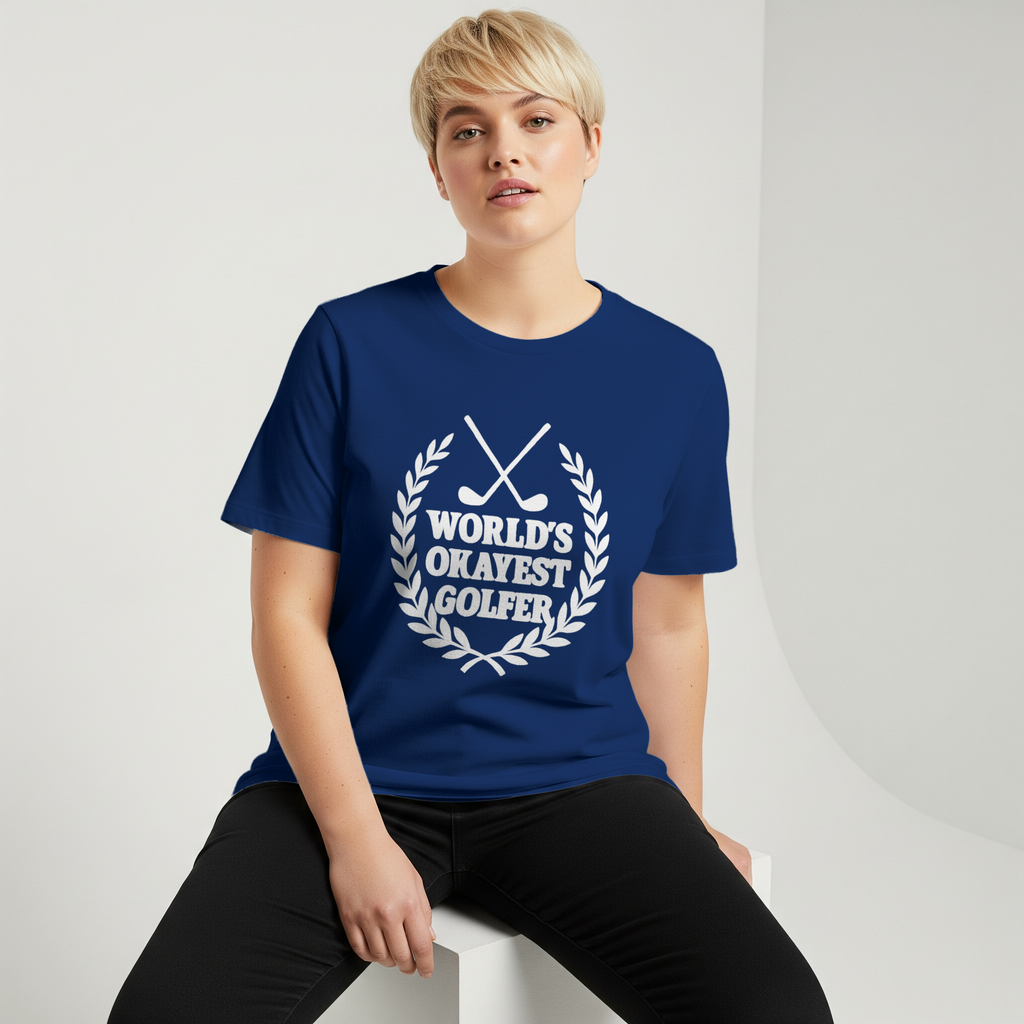 World's Okayest Golfer Sports T-Shirt | Golf Lover Gift | Graphic Tee