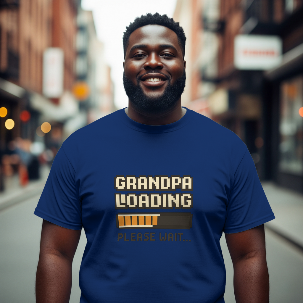 Grandpa Loading Please Wait T-Shirt | Gift for Grandpa | Graphic Tee