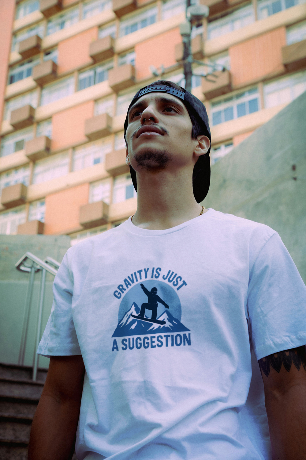 Snowboarder Gravity Is Just A Suggestion T-Shirt | Unique Gift | Graphic Tee