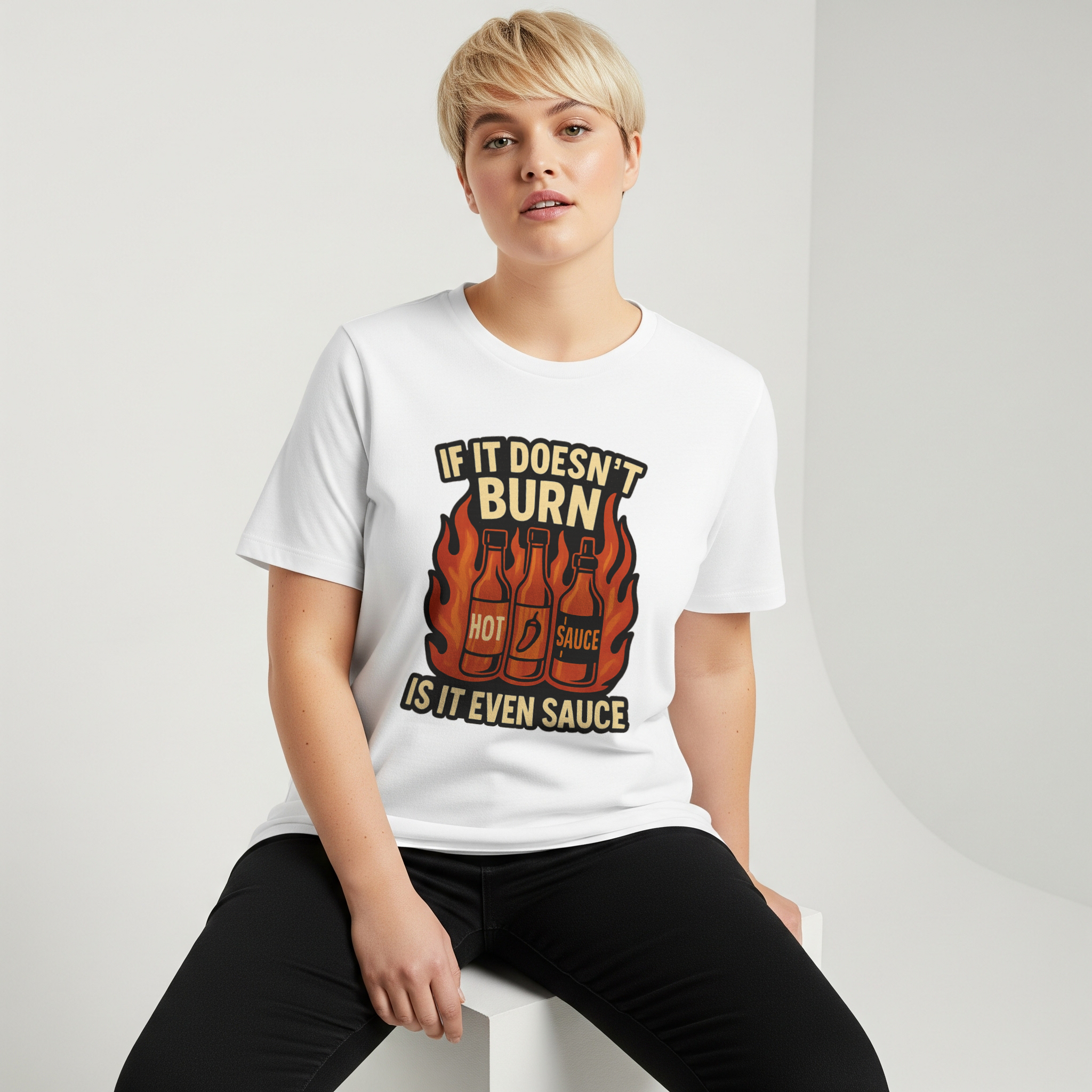 Hot Sauce Collector If It Doesn't Burn Is It Even Sauce T-Shirt