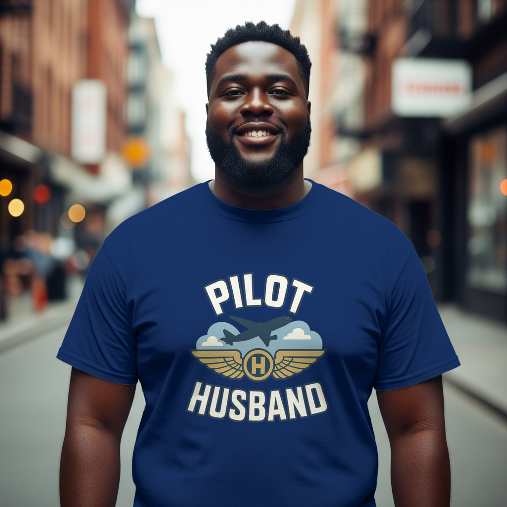 Pilot Husband Fly Boy T-Shirt | Unique Gift | Graphic Tee