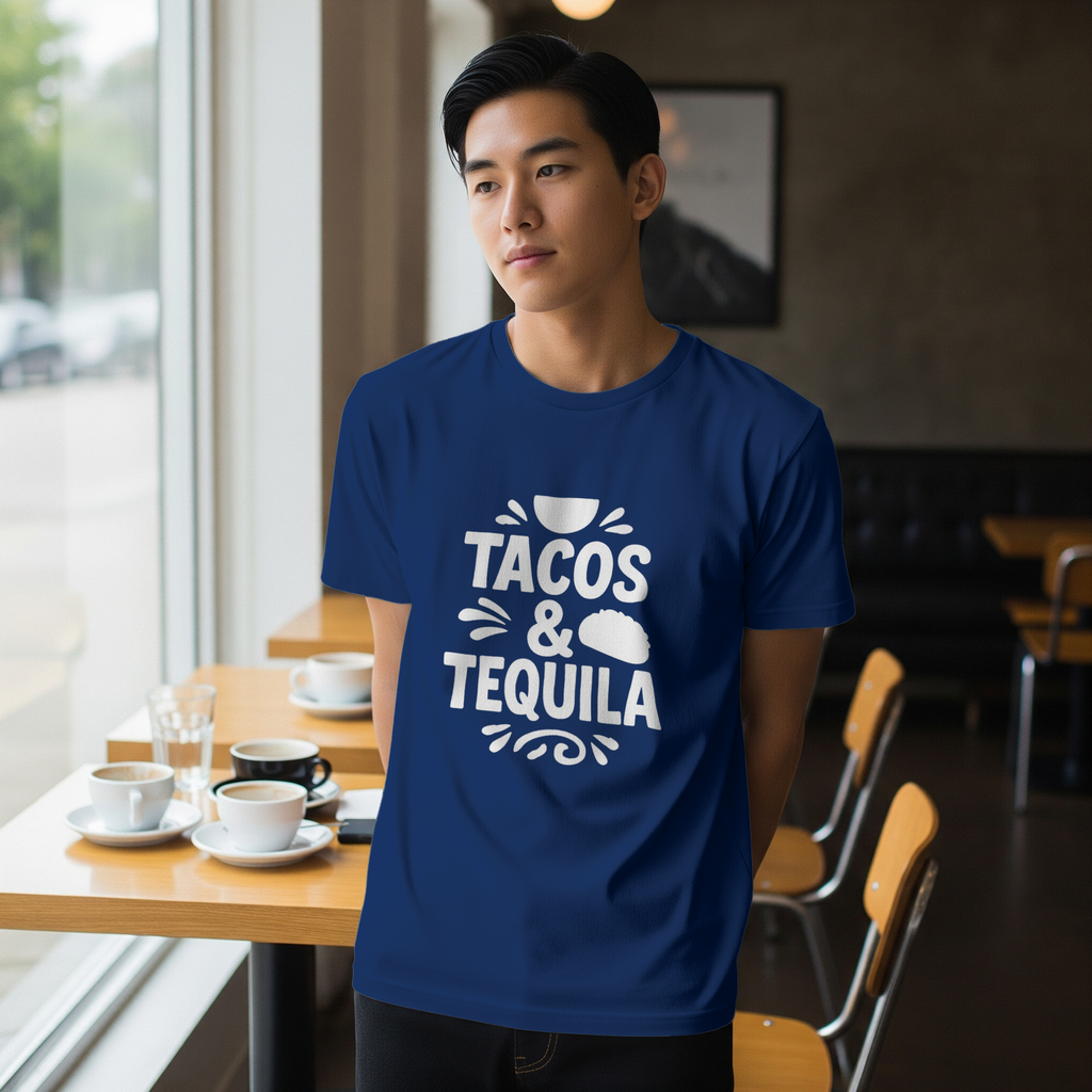 Tacos And Tequila Foodie T-Shirt | Unique Gift | Graphic Tee
