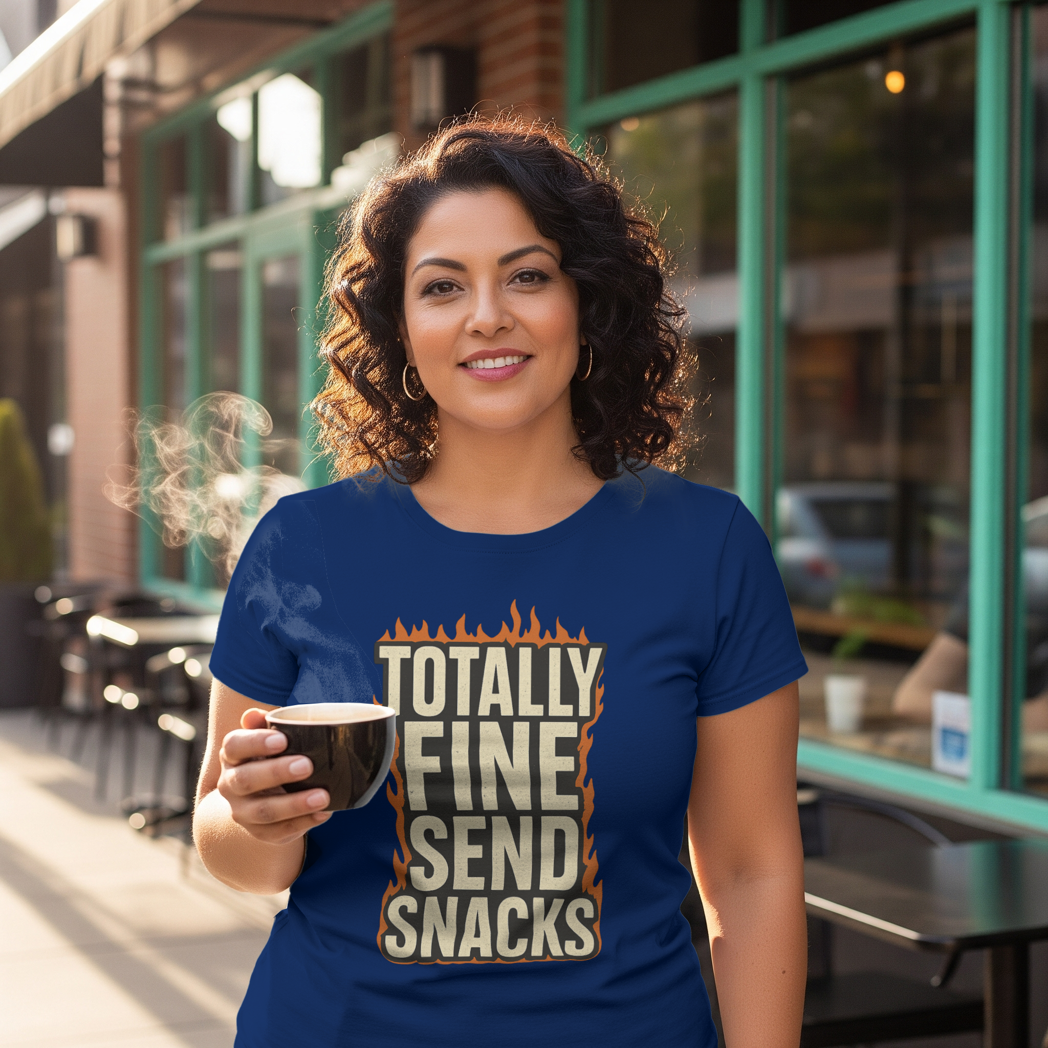 Totally Fine Send Snacks T-Shirt | Unique Gift | Graphic Tee