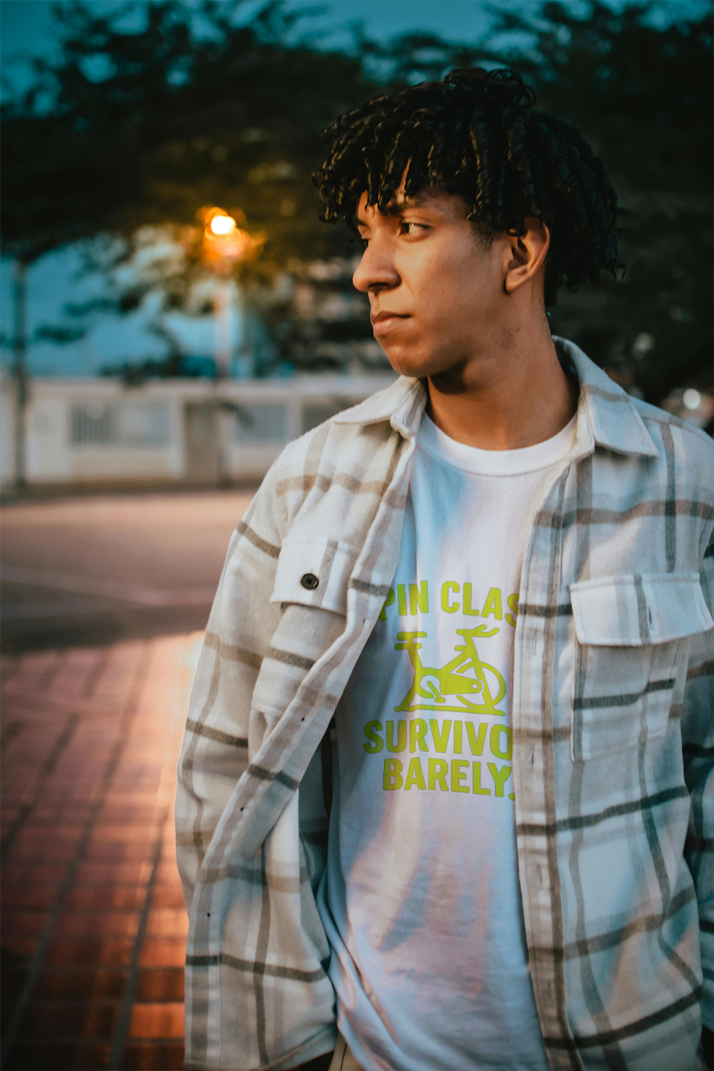Spin Class Survivor Barely T-Shirt | Unique Gift | Graphic Tee