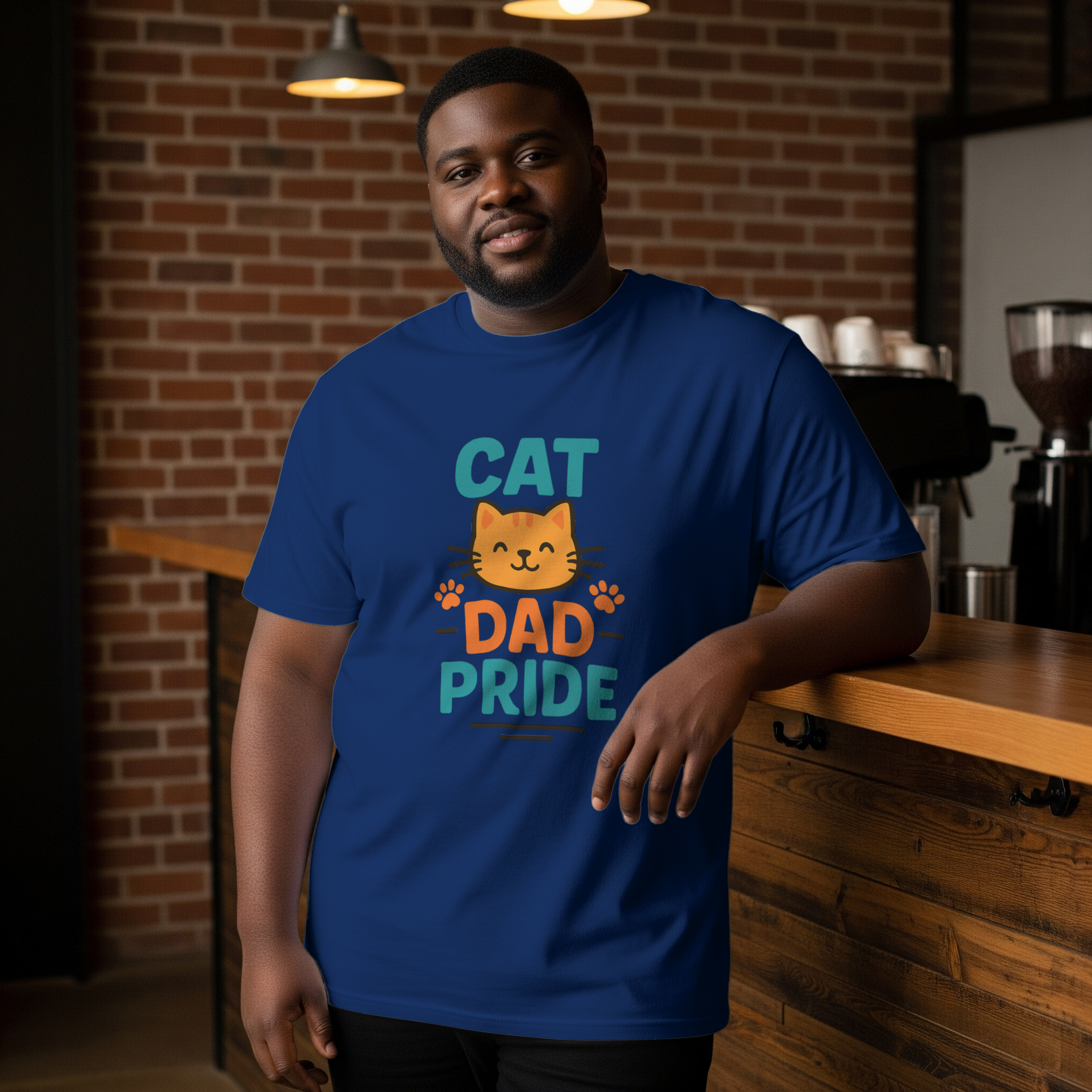 Cat Dad Cool Cat T-Shirt | Cat Lover Gift | Graphic Tee