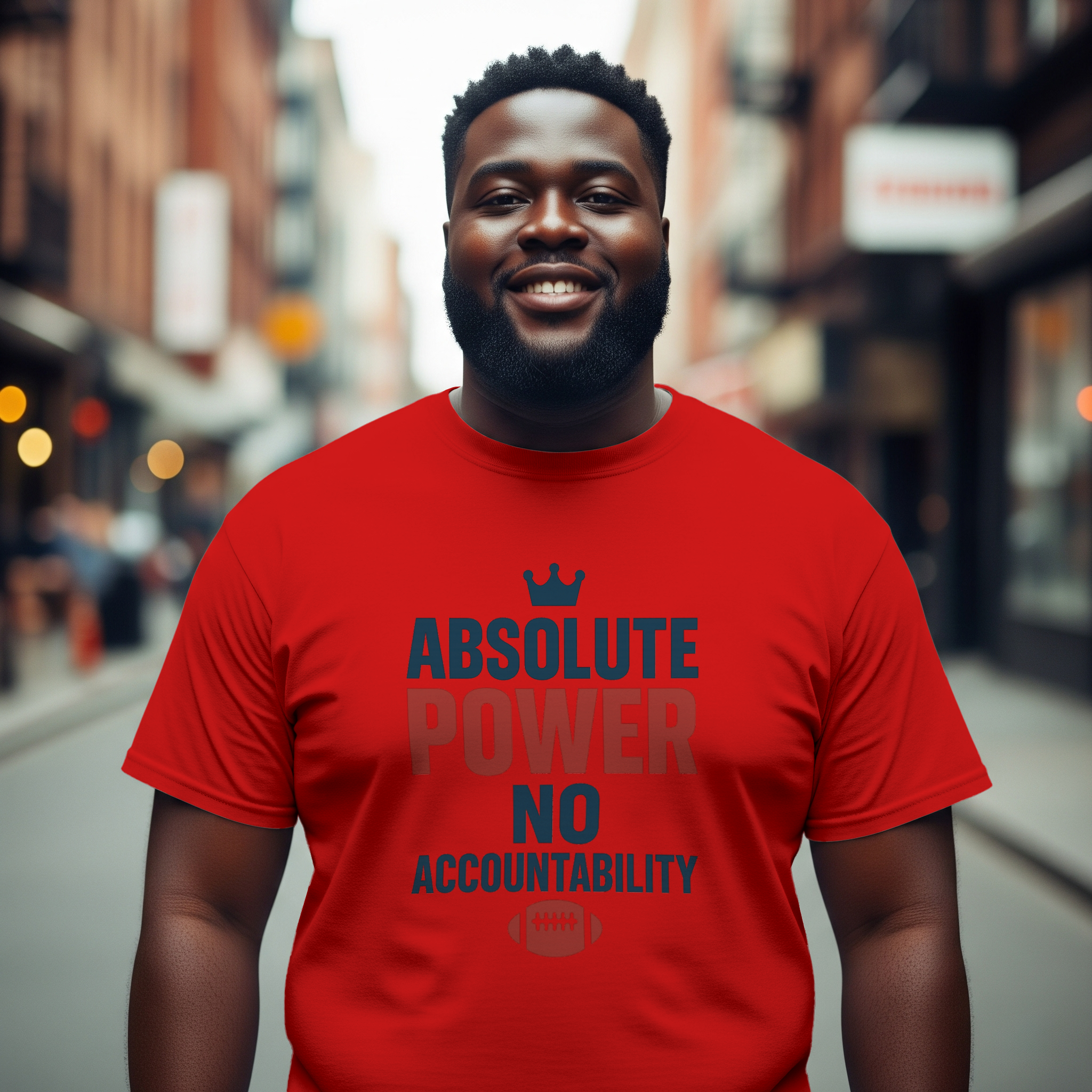 Fantasy Football Commissioner Absolute Power No Accountability T-Shirt | Unique Gift | Graphic Tee