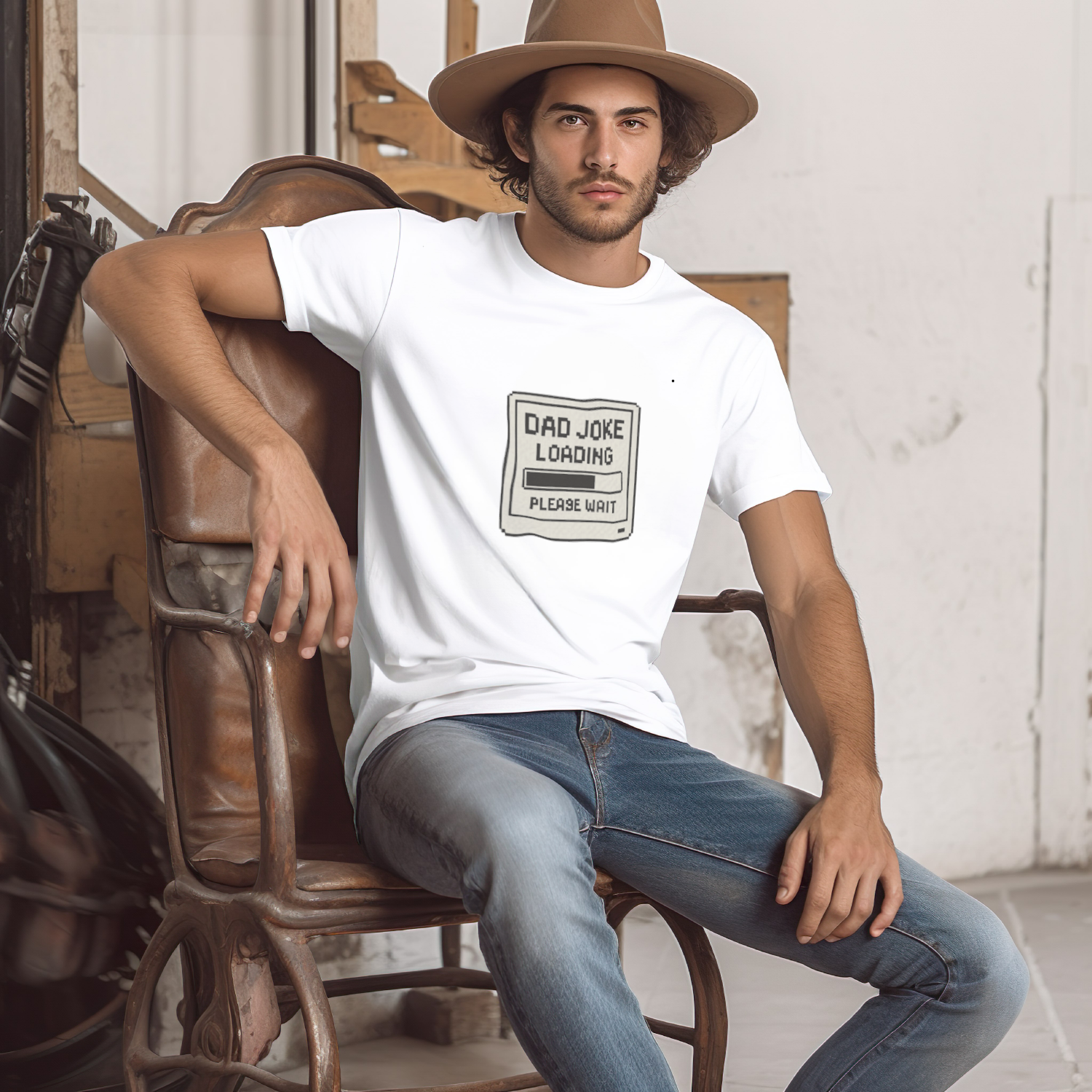 Dad Joke Loading T-Shirt | Gift for Dad | Graphic Tee