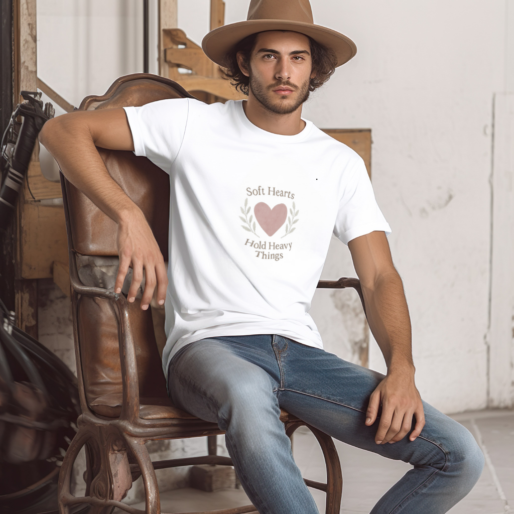 Grief Support Soft Hearts Hold Heavy Things T-Shirt