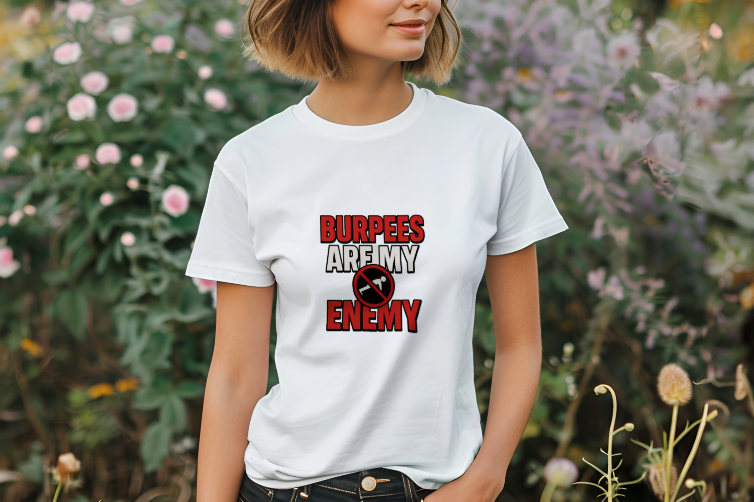 Bootcamp Veteran Burpees Are My Enemy T-Shirt | Veteran Gift | Graphic Tee