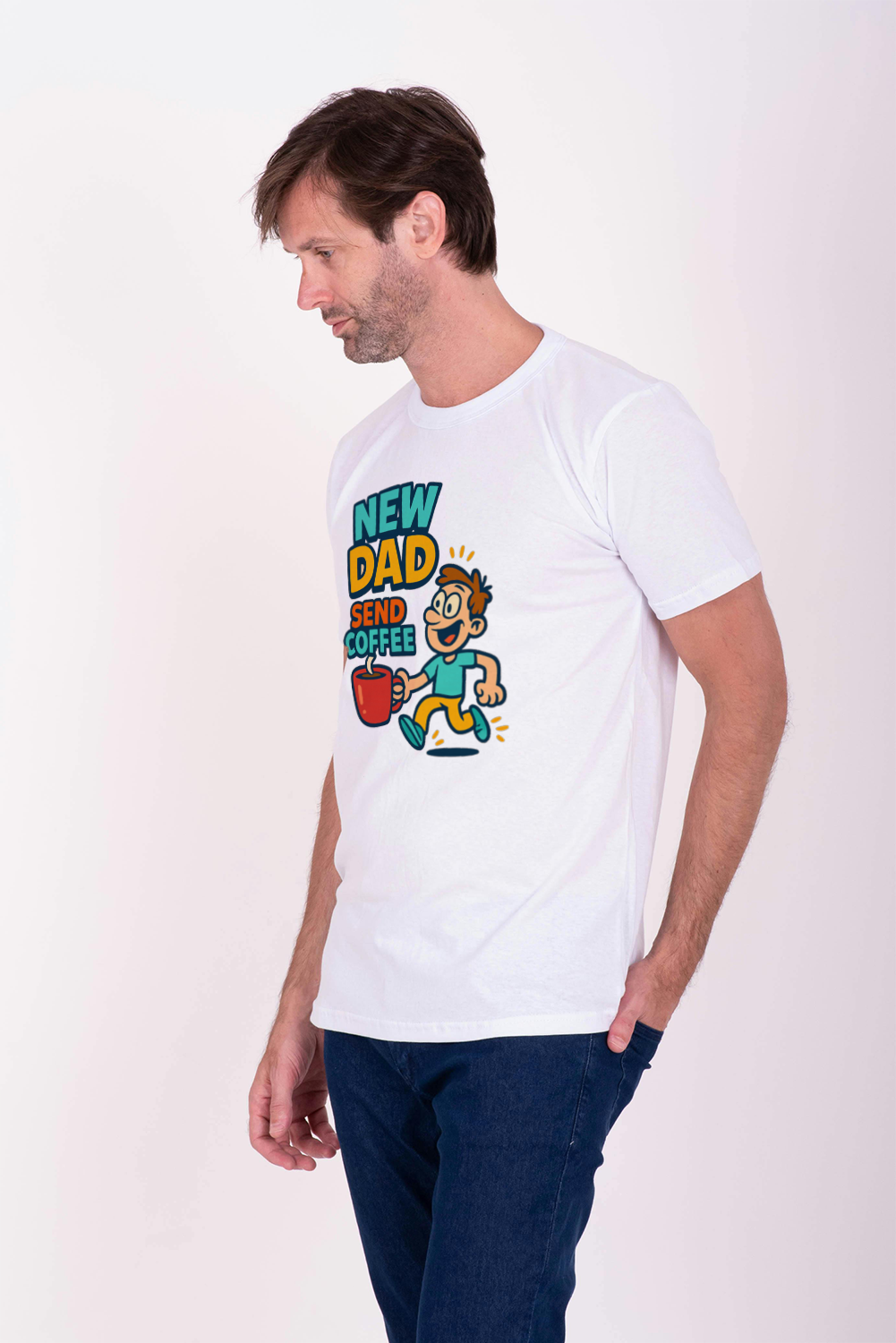 Just Became A Dad Still Processing T-Shirt | New Dad Gift | Graphic Tee
