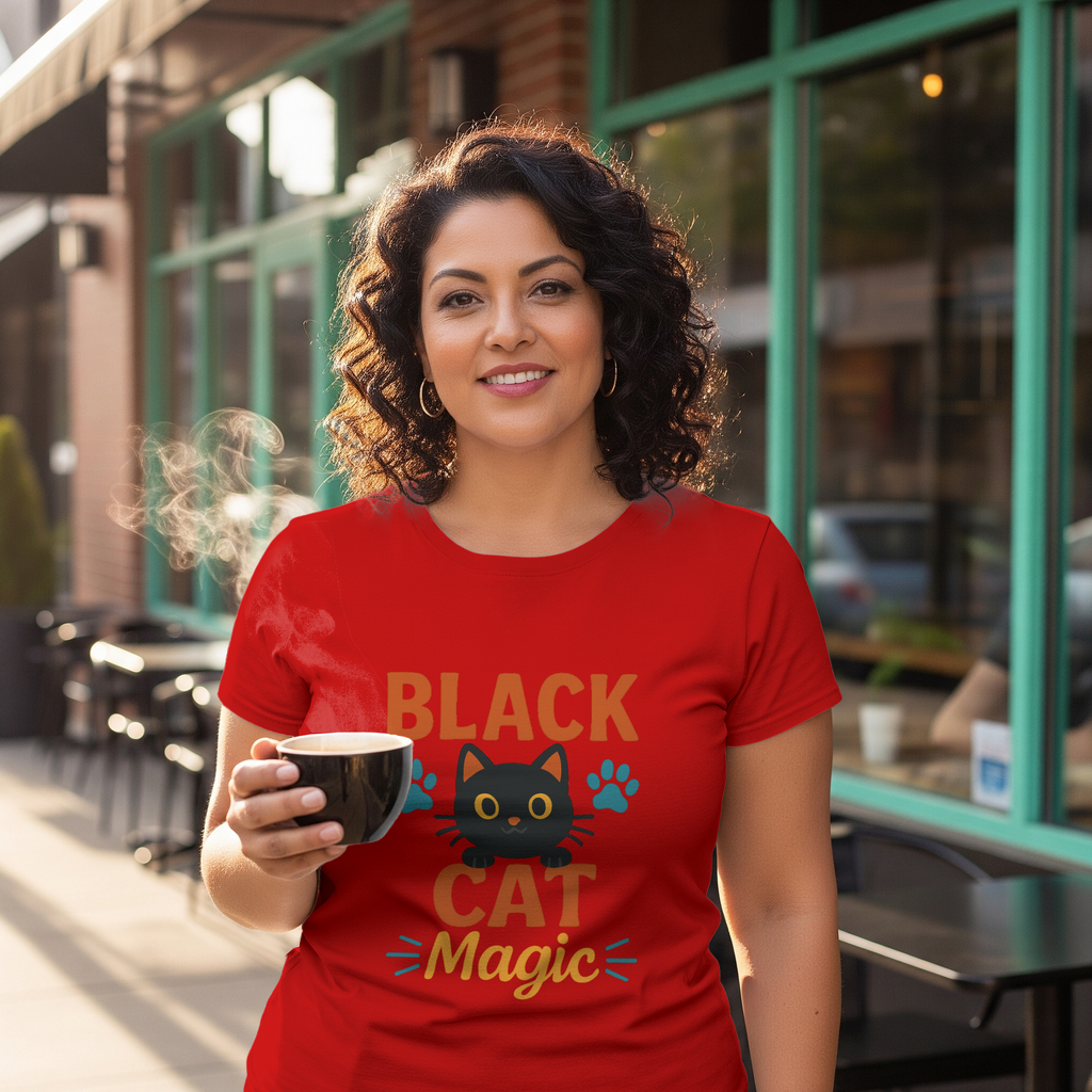 Black Cat Magic T-Shirt | Black Cat Lover Gift | Graphic Tee