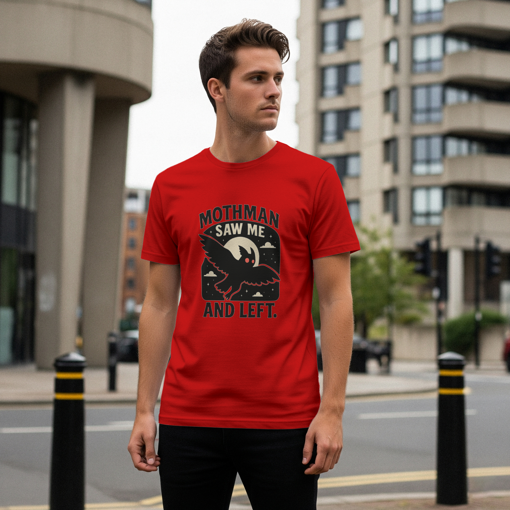 Mothman Saw Me And Left T-Shirt | Unique Gift | Graphic Tee