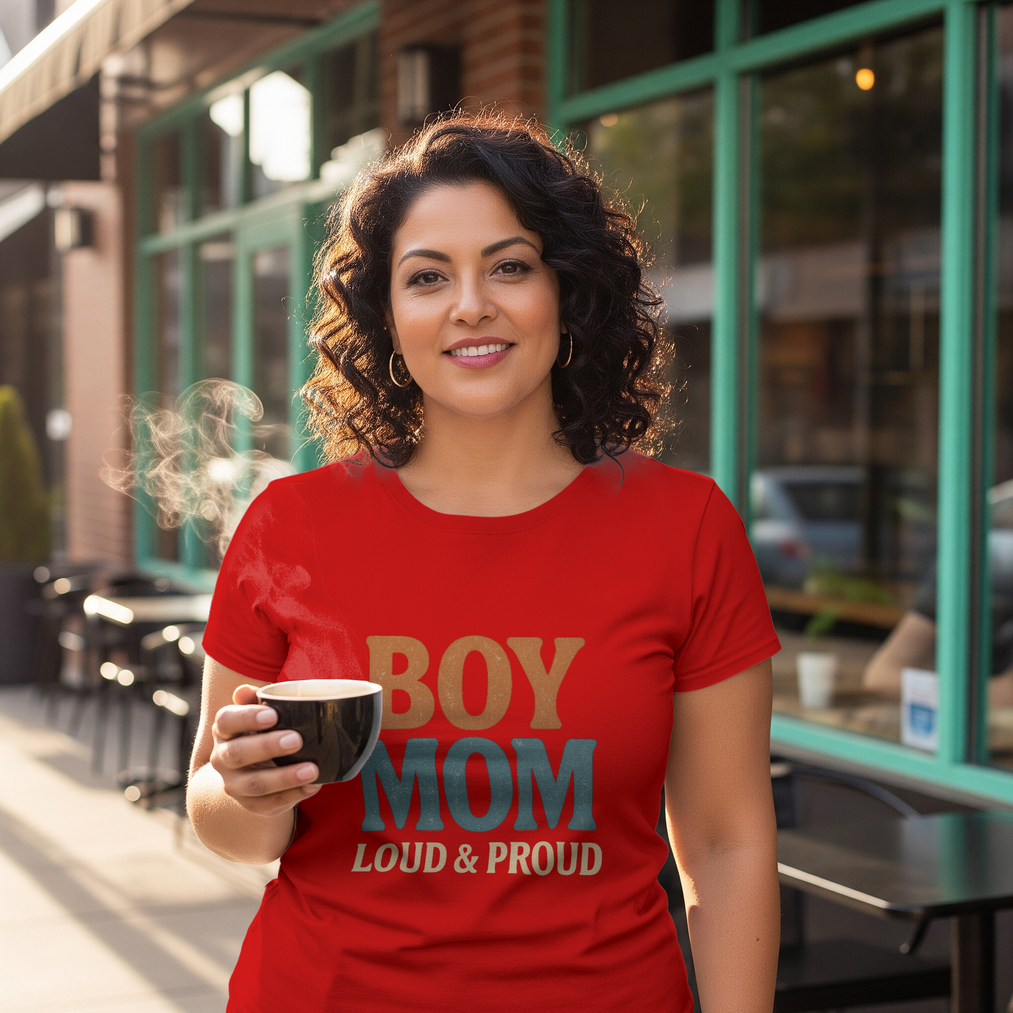 Boy Mom Energy Level Chaos T-Shirt | Funny Mom Gift | Graphic Tee