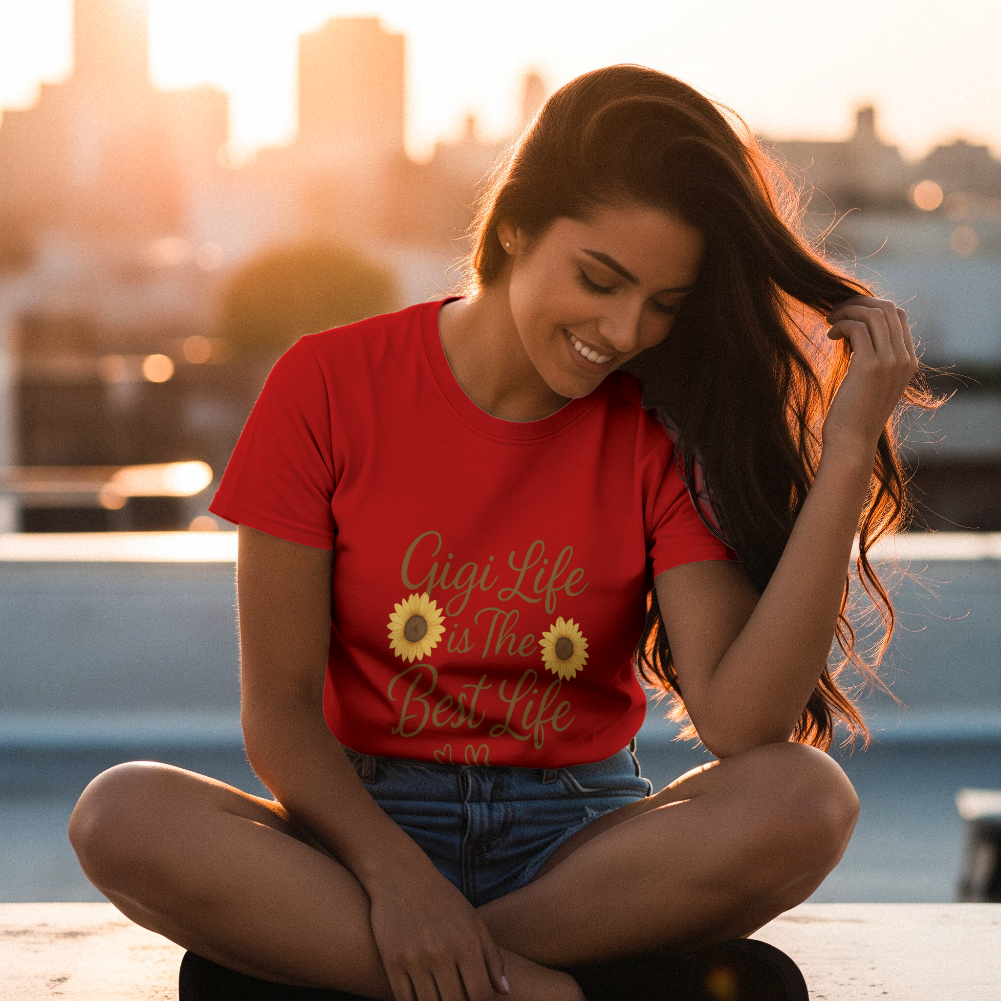 Gigi Life Is The Best Life Grandmother T-Shirt | Unique Gift | Graphic Tee
