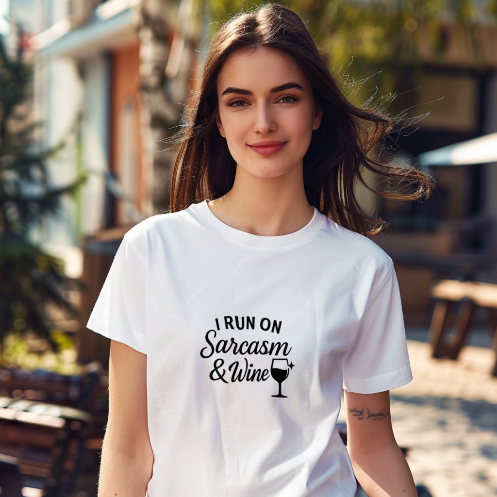 Sarcasm and Guitar Music T-Shirt | Music Lover Gift | Graphic Tee