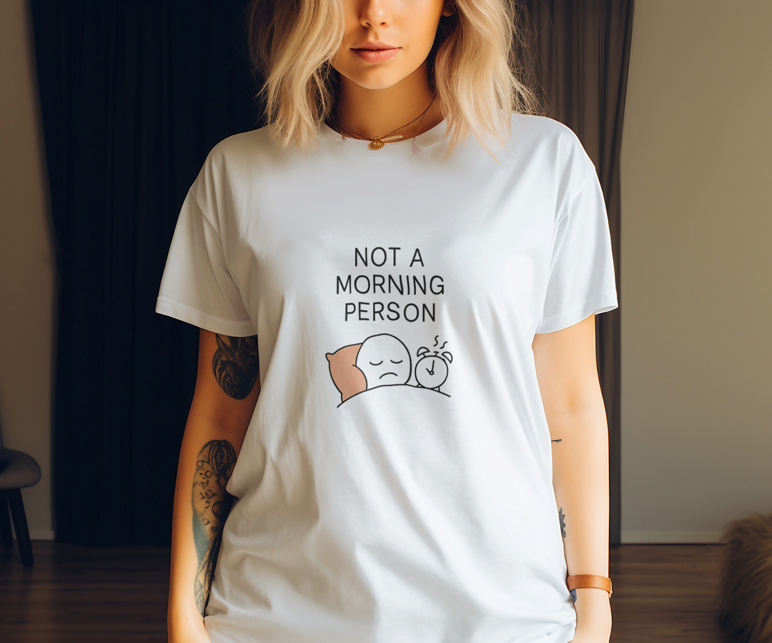 Certified Not A Morning Person T-Shirt | Funny Gift | Graphic Tee