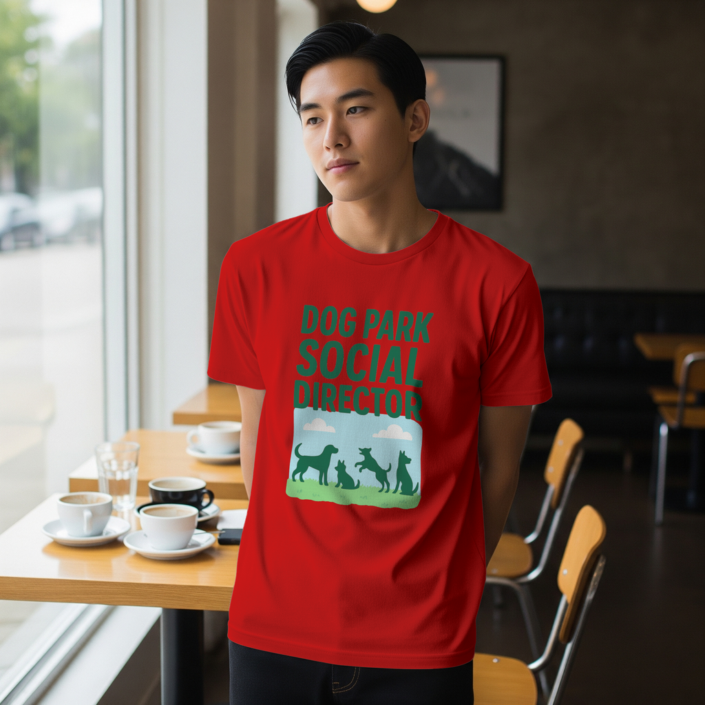 Dog Park Social Director T-Shirt | Dog Lover Gift | Graphic Tee