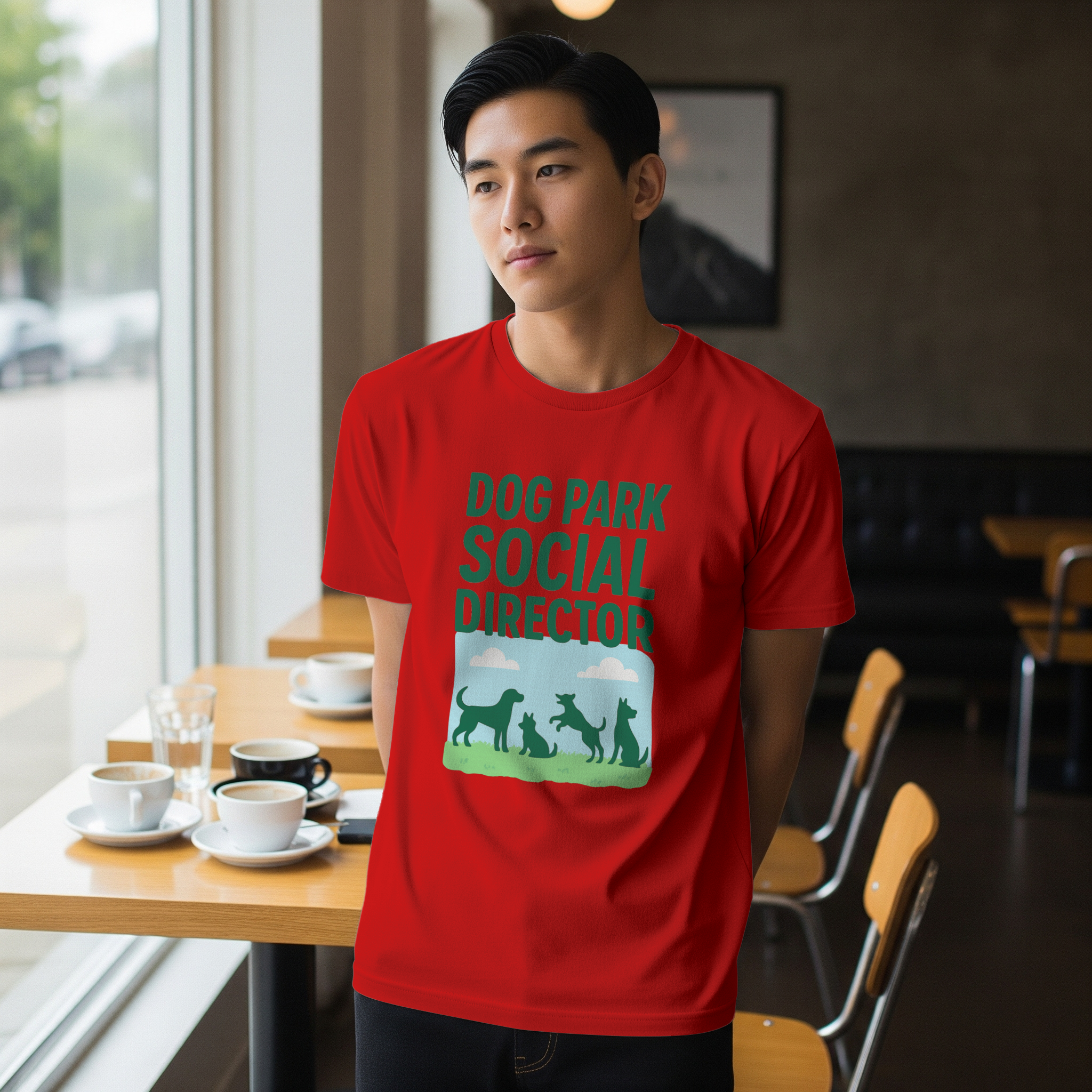 Dog Park Social Director T-Shirt | Dog Lover Gift | Graphic Tee
