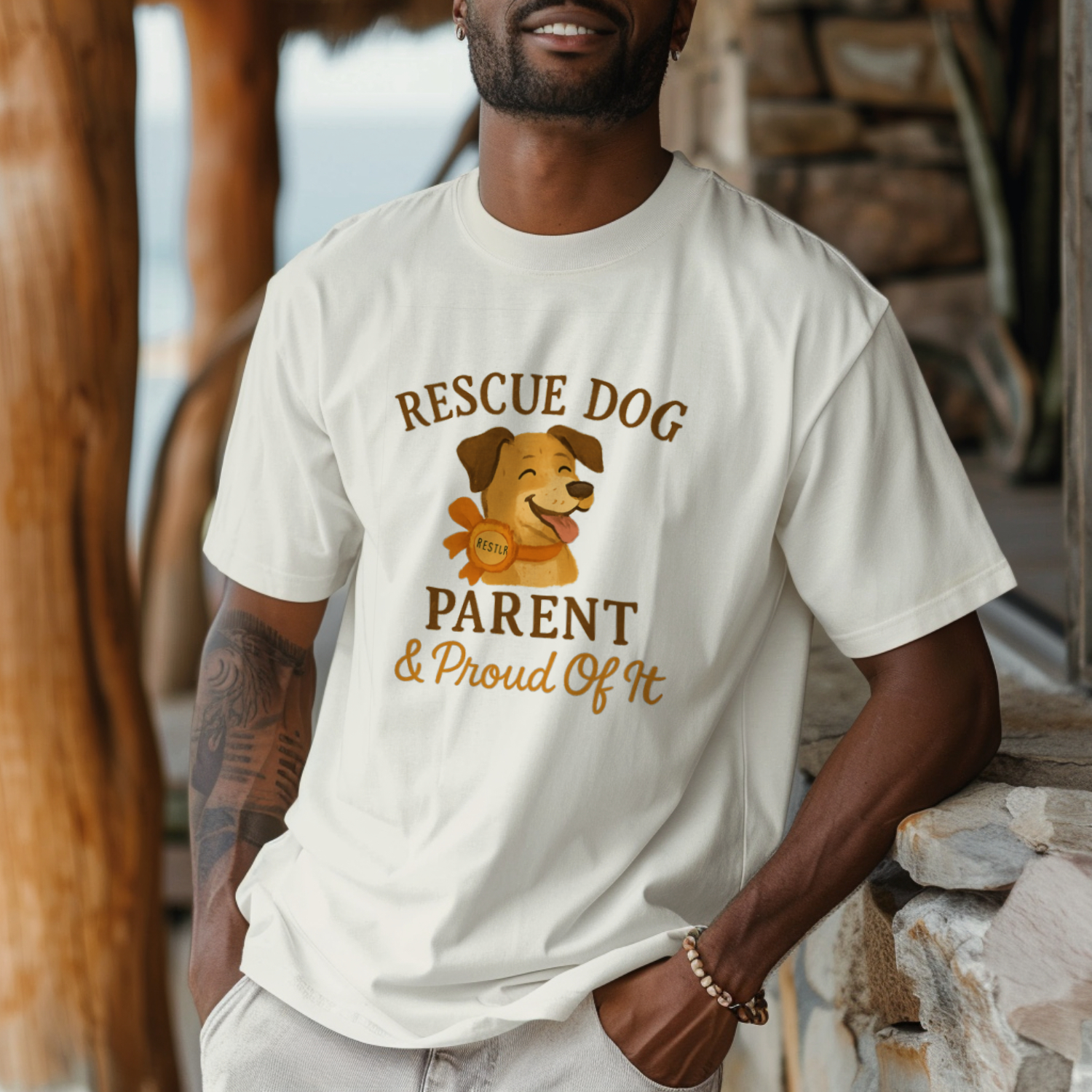 Rescue Dog Parent T-Shirt | Dog Lover Gift | Graphic Tee