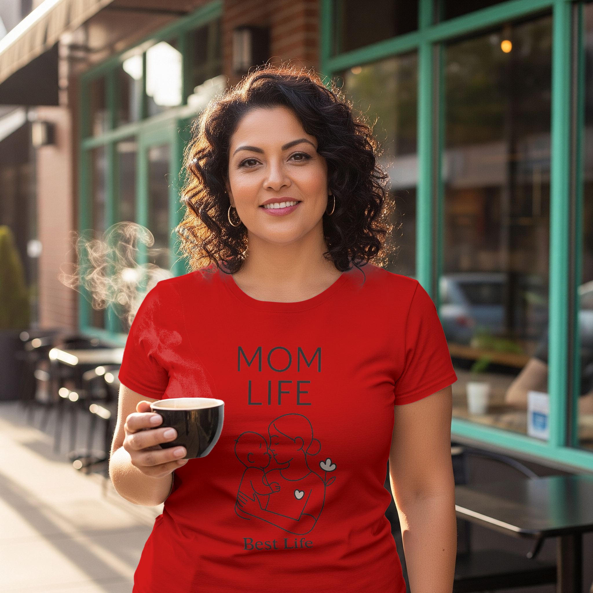 Mom Life Best Life Period T-Shirt | Mom Humor Gift | Graphic Tee