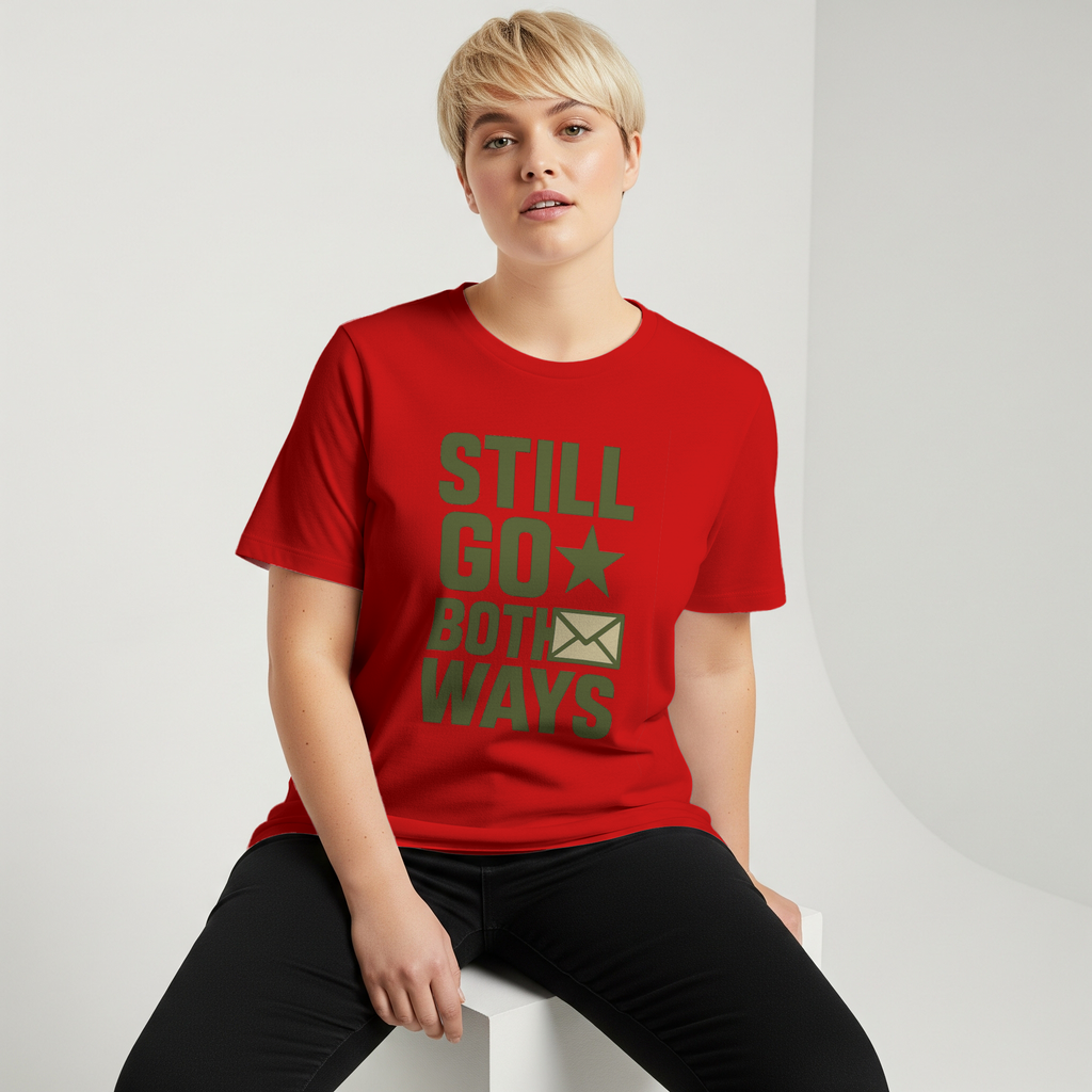 Proud Army Mom Letters Still Go Both Ways T-Shirt | Gift for Mom | Graphic Tee