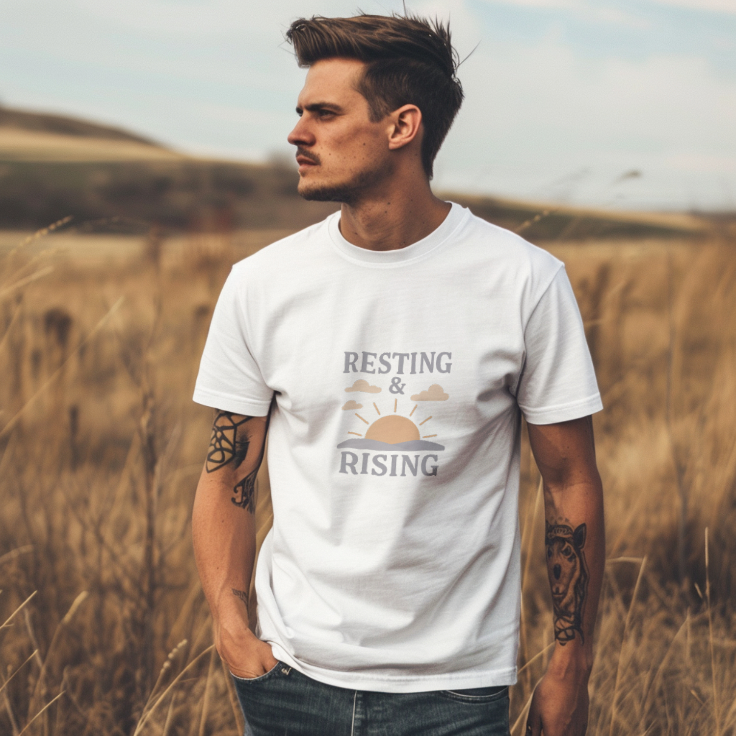 Burnout Survivor Resting And Rising T-Shirt | Unique Gift | Graphic Tee