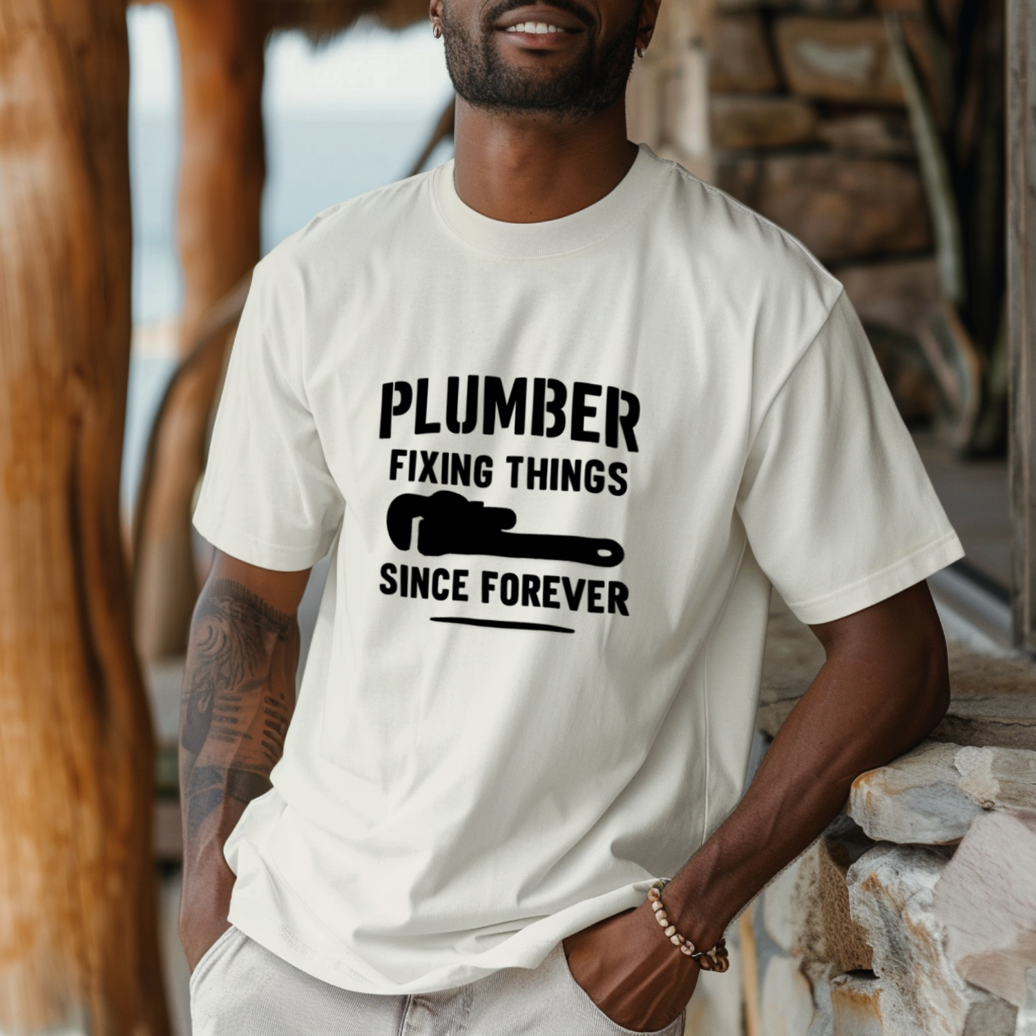 Plumber Fixing Things Since Forever Profession T-Shirt | Unique Gift | Graphic Tee