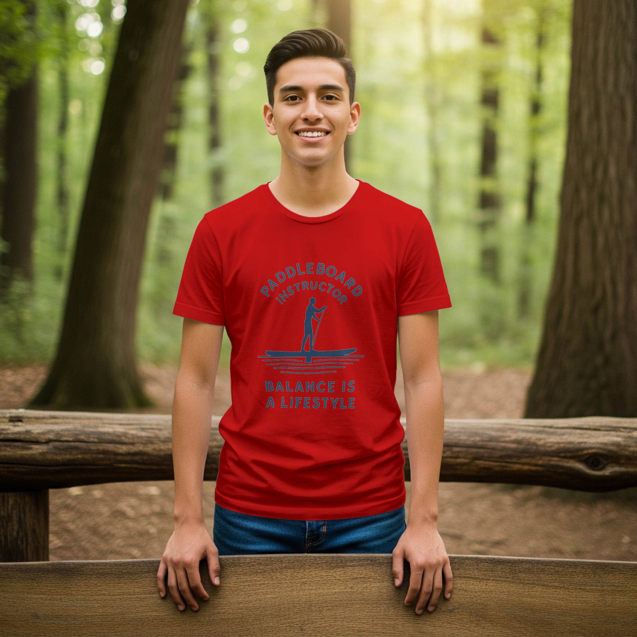Paddleboard Instructor Balance Is A Lifestyle T-Shirt | Unique Gift | Graphic Tee