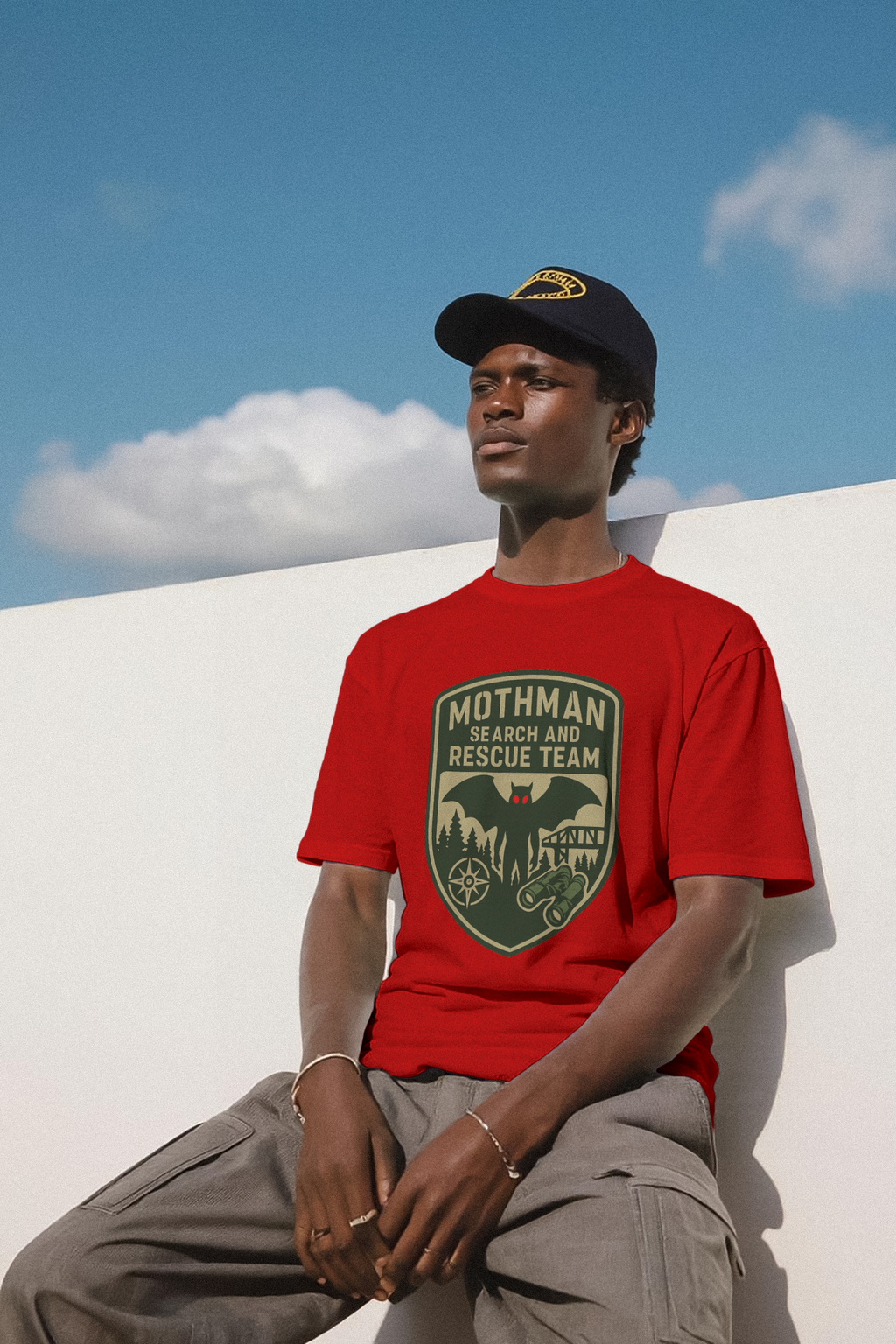 Mothman Search And Rescue Team T-Shirt | Unique Gift | Graphic Tee