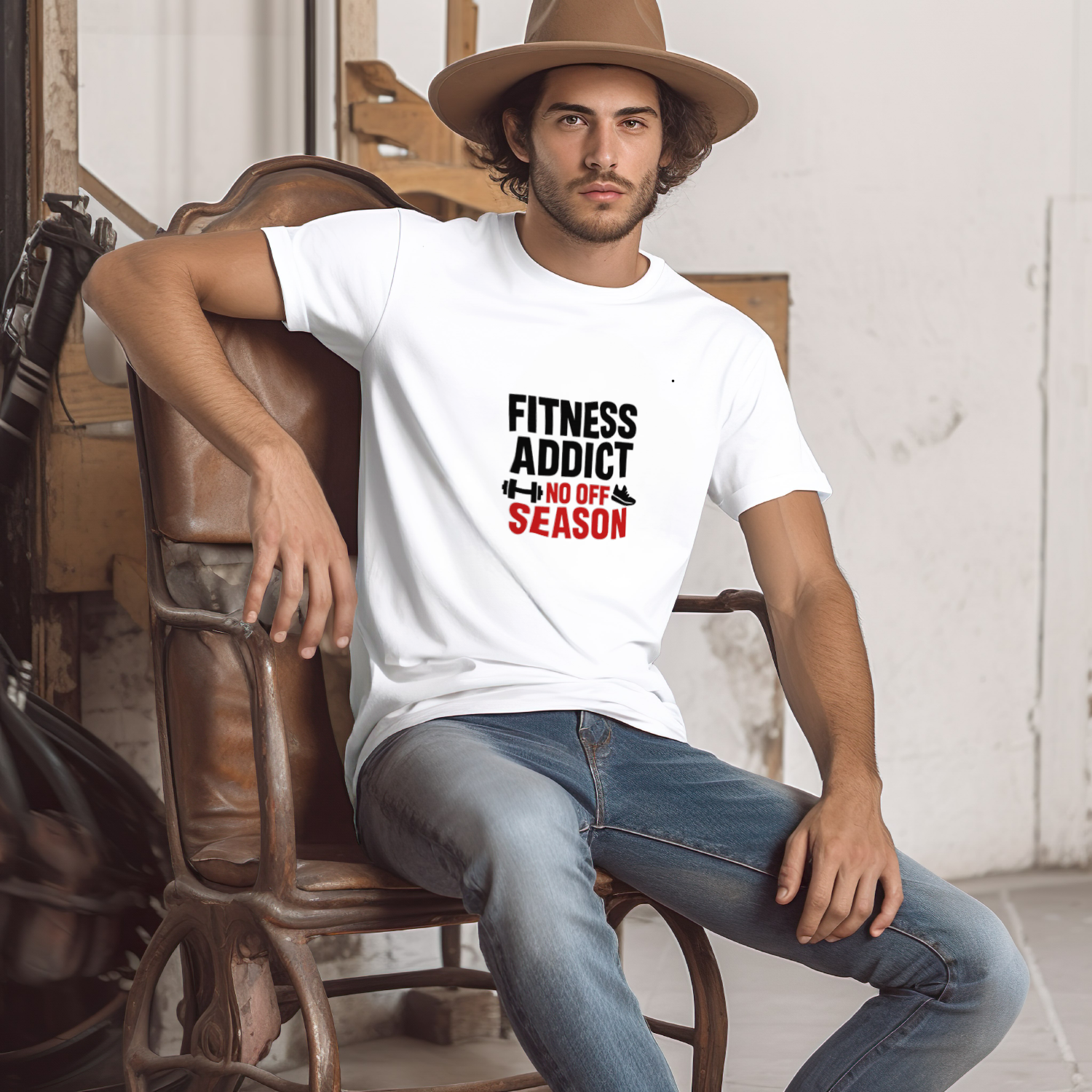 Fitness Addict No Off Season T-Shirt | Unique Gift | Graphic Tee