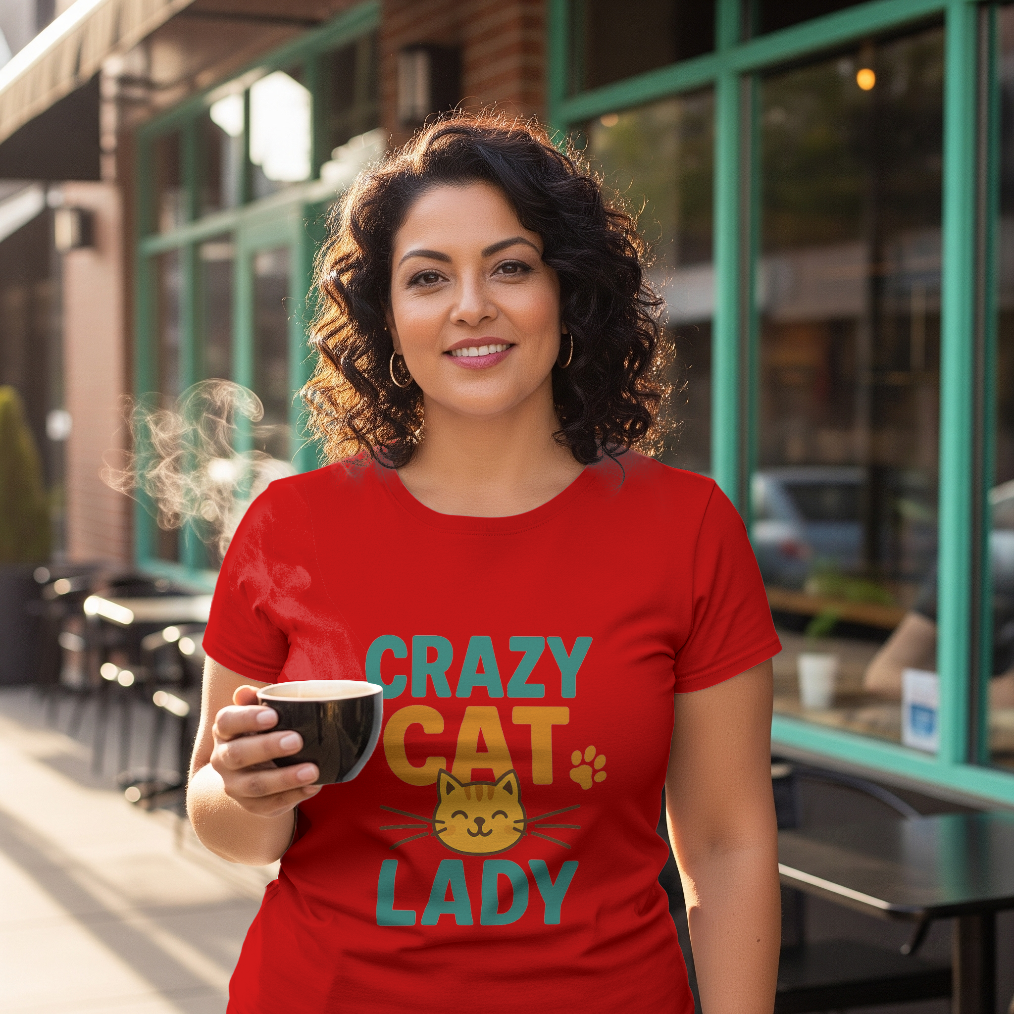 Not Crazy Just Cat Lady T-Shirt | Cat Lover Gift | Graphic Tee
