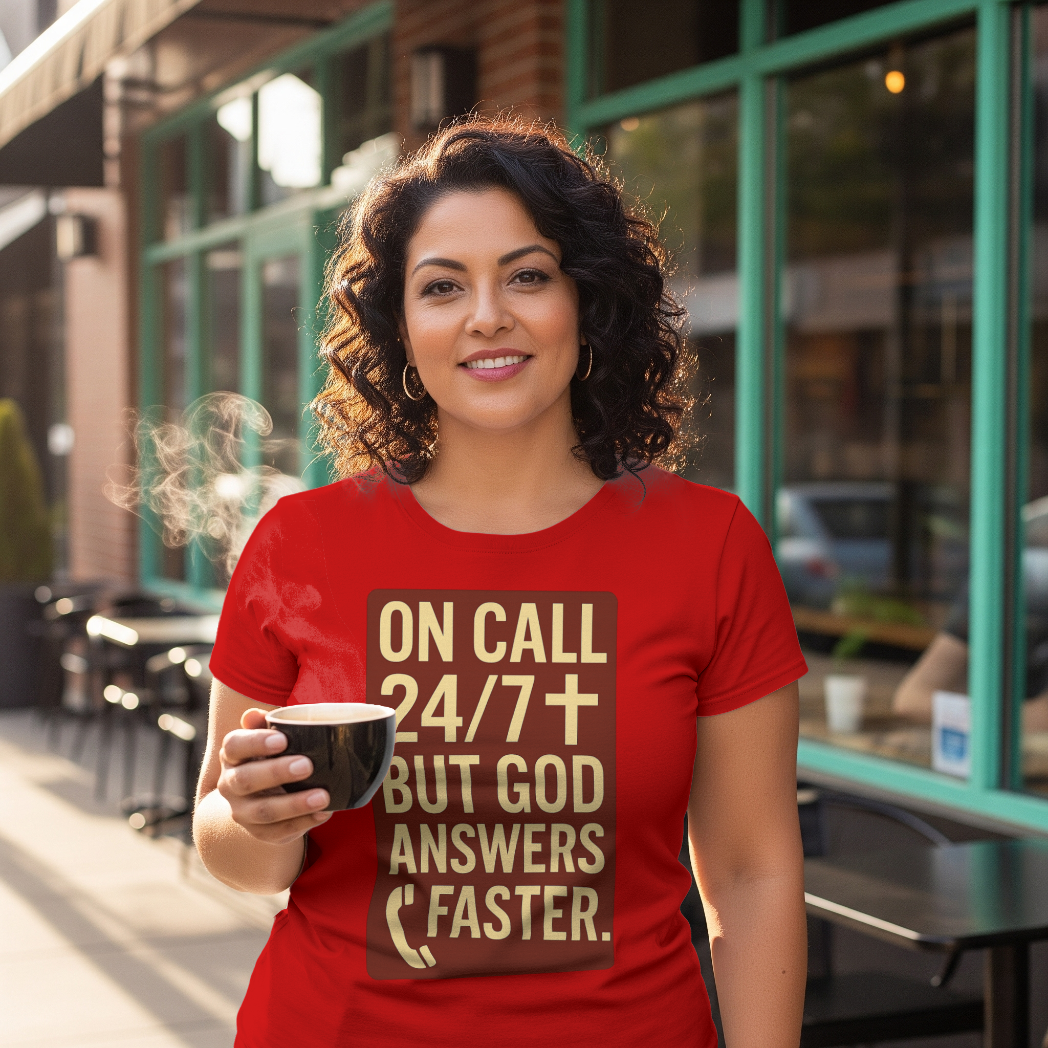 Pastor On Call 24 7 But God Answers Faster T-Shirt | Unique Gift | Graphic Tee