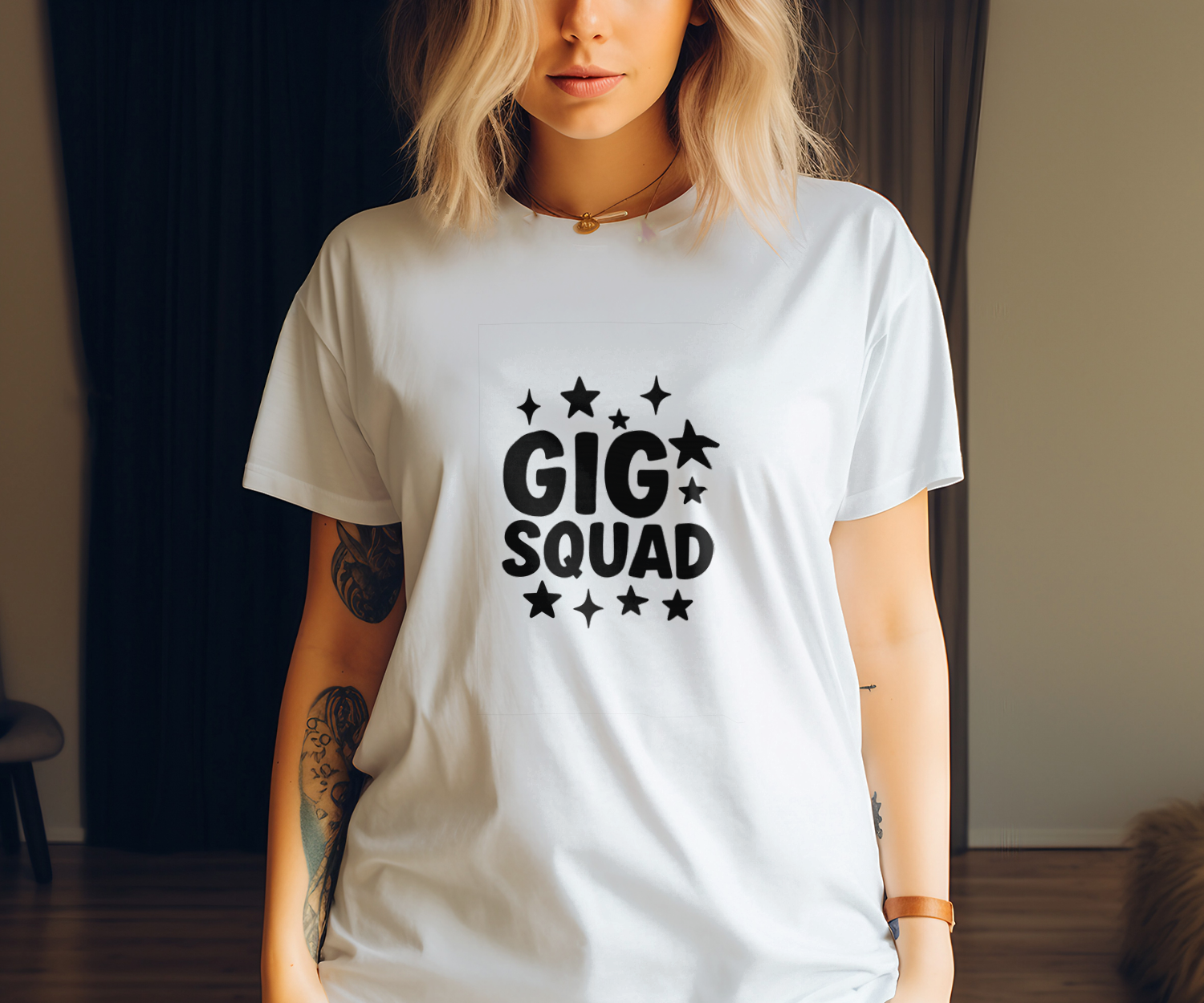 Gigi Squad Grandmother Crew T-Shirt | Unique Gift | Graphic Tee