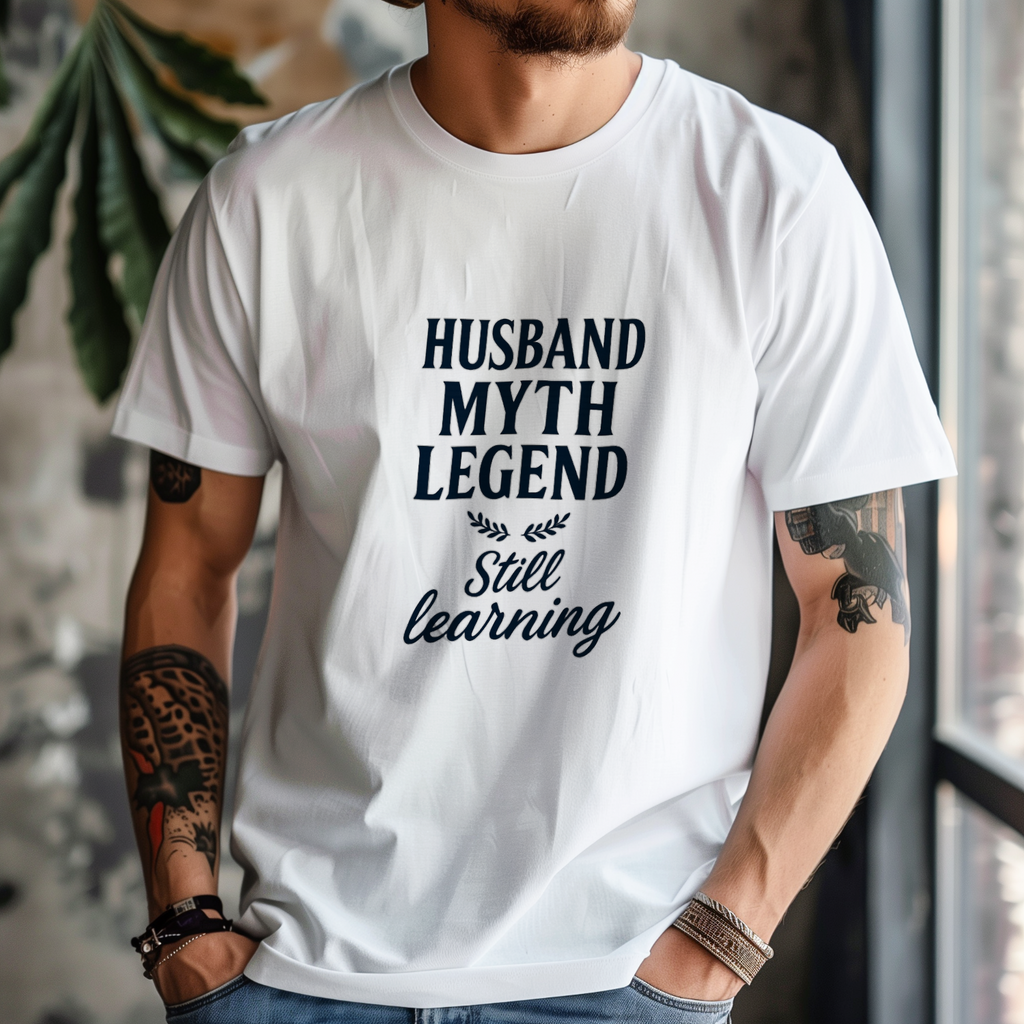 Husband Myth Legend Still Learning T-Shirt | Unique Gift | Graphic Tee