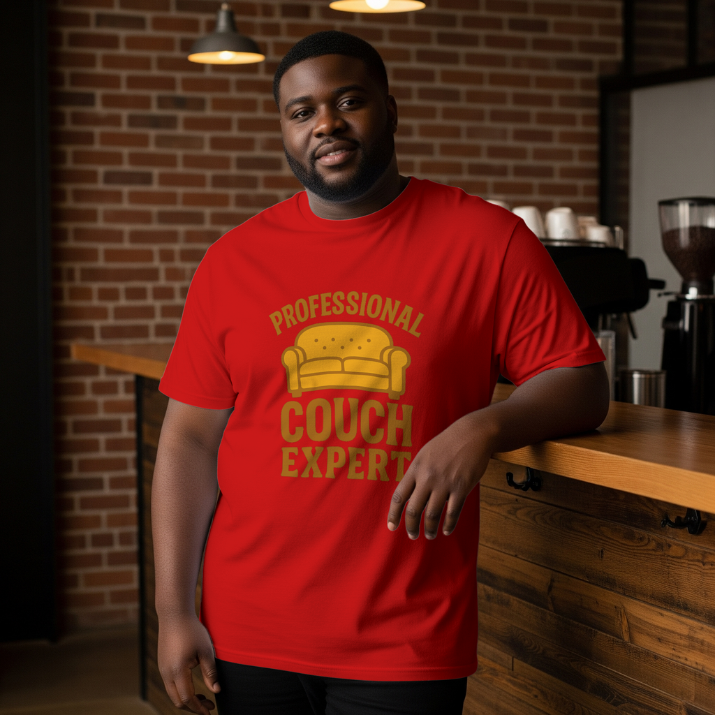 Homebody Professional Couch Expert T-Shirt | Unique Gift | Graphic Tee
