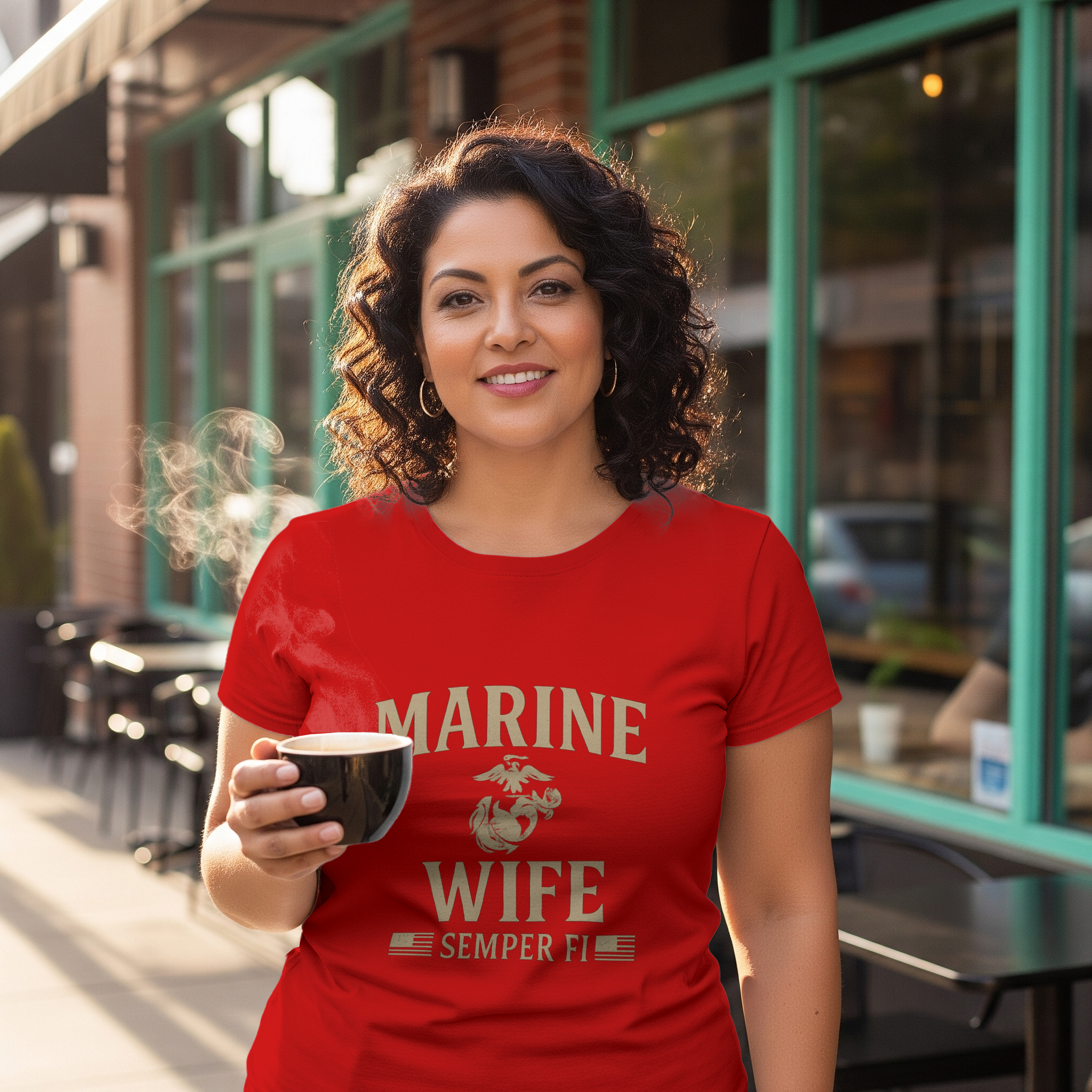Marine Wife Semper Fi Military T-Shirt | Unique Gift | Graphic Tee