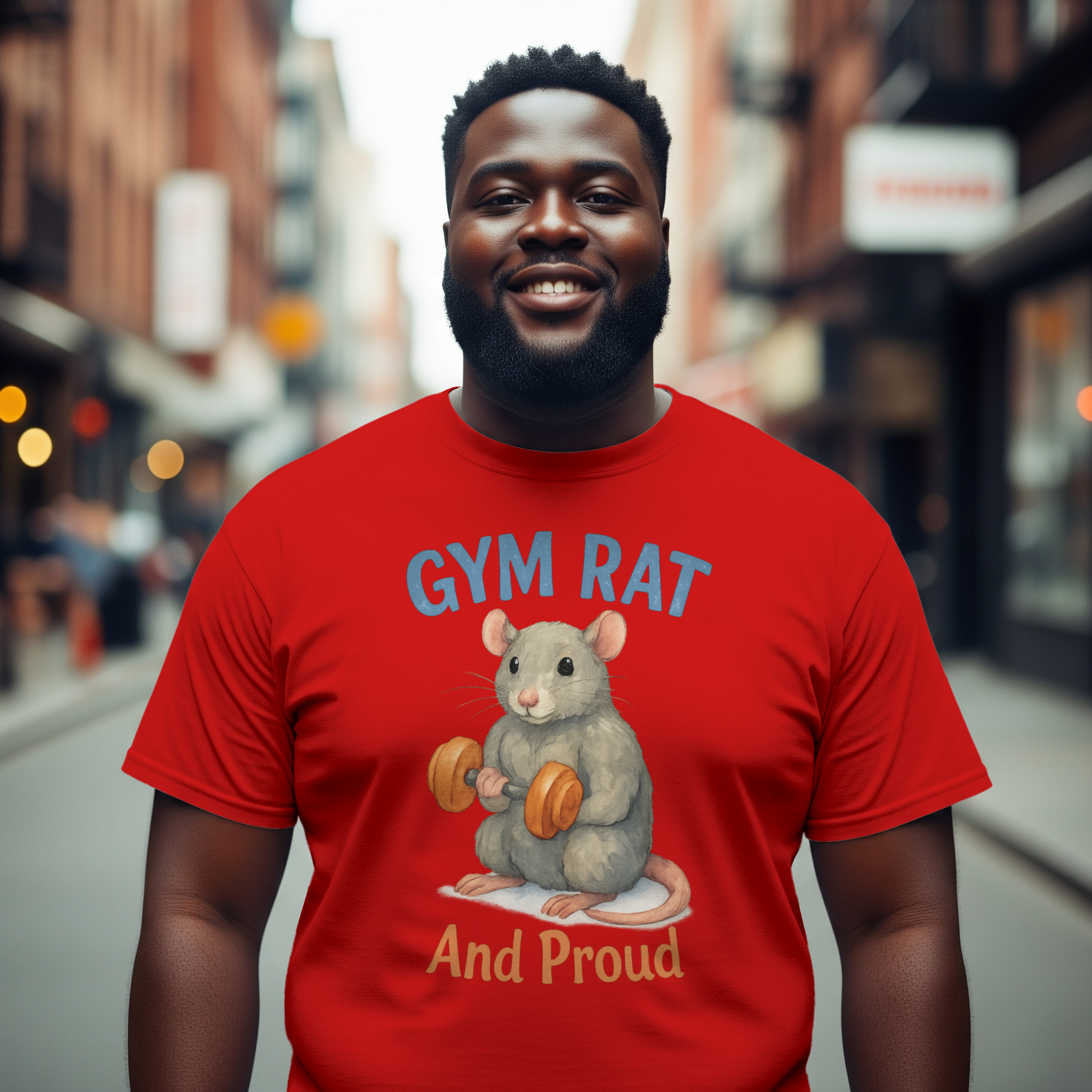 Gym Rat And Proud Of It T-Shirt | Gym Rat Gift | Graphic Tee