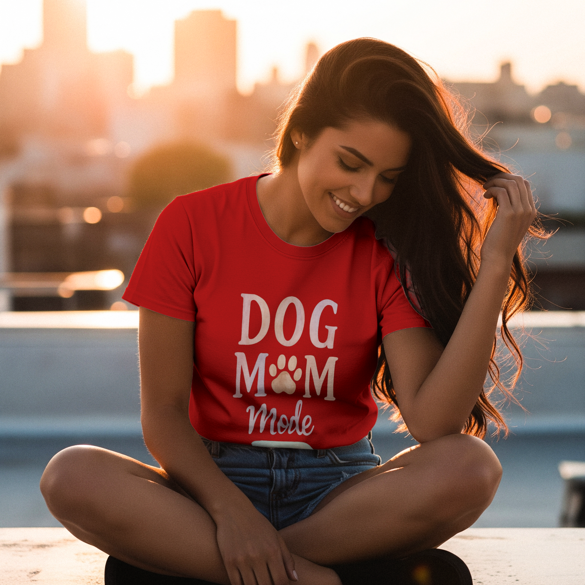 Dog Mom Life Is Paw-some T-Shirt | Dog Lover Gift | Graphic Tee