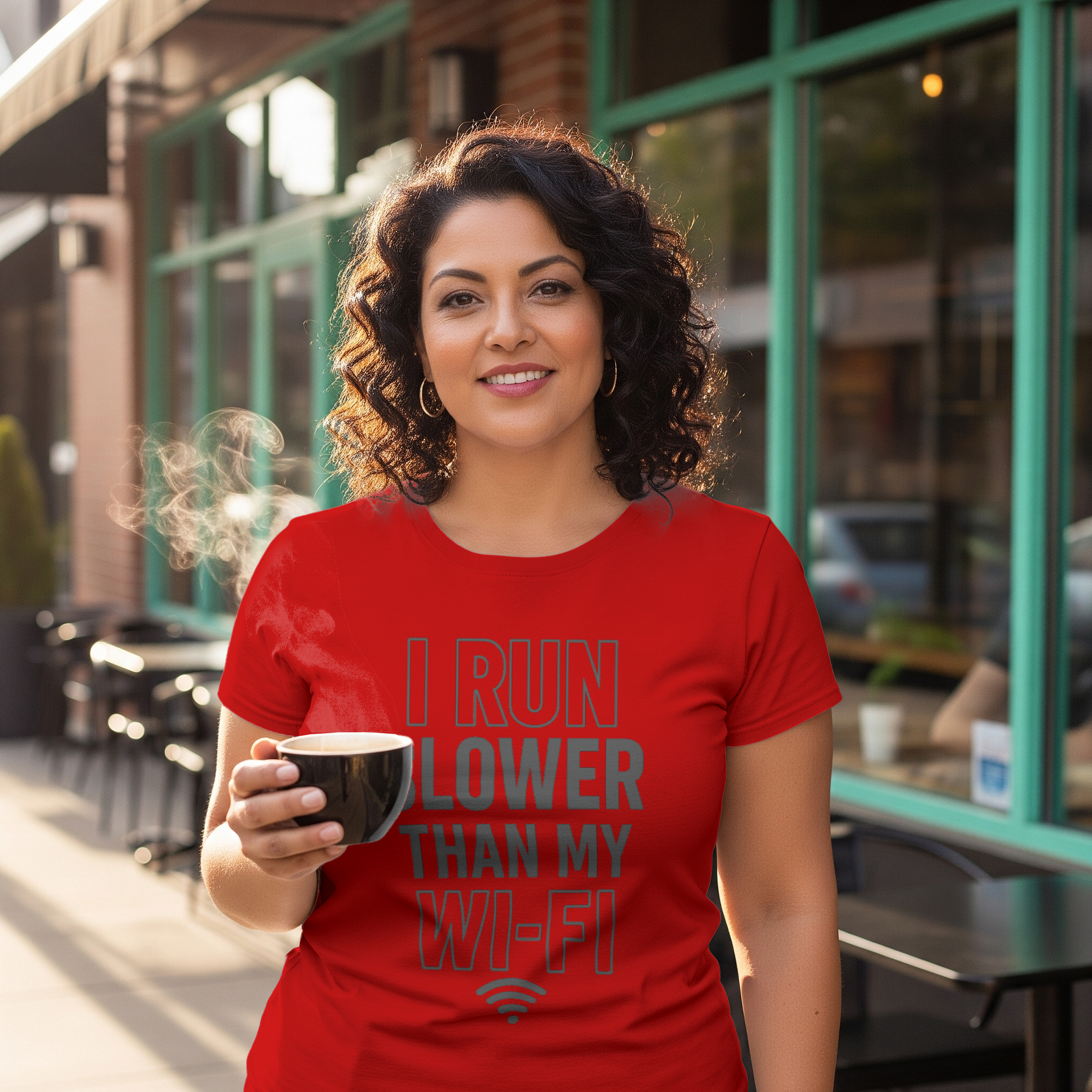 I Run Slower Than My Wi-Fi T-Shirt | Unique Gift | Graphic Tee