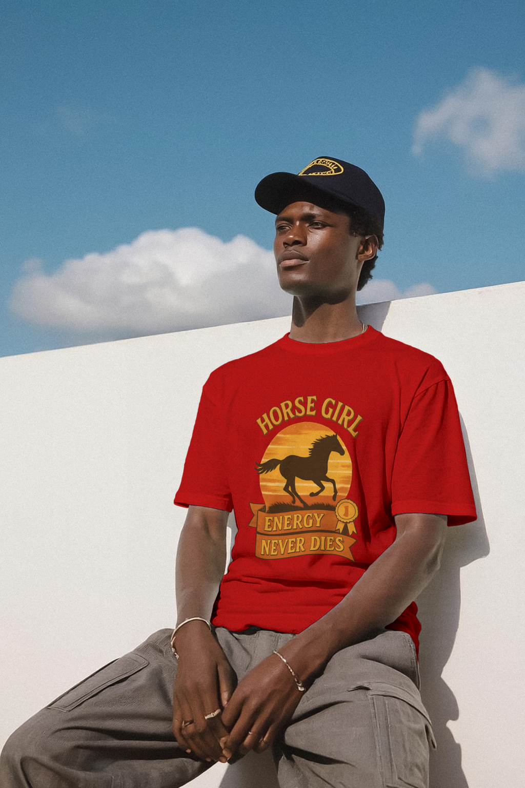 Horse Girl Energy Never Dies T-Shirt | Unique Gift | Graphic Tee