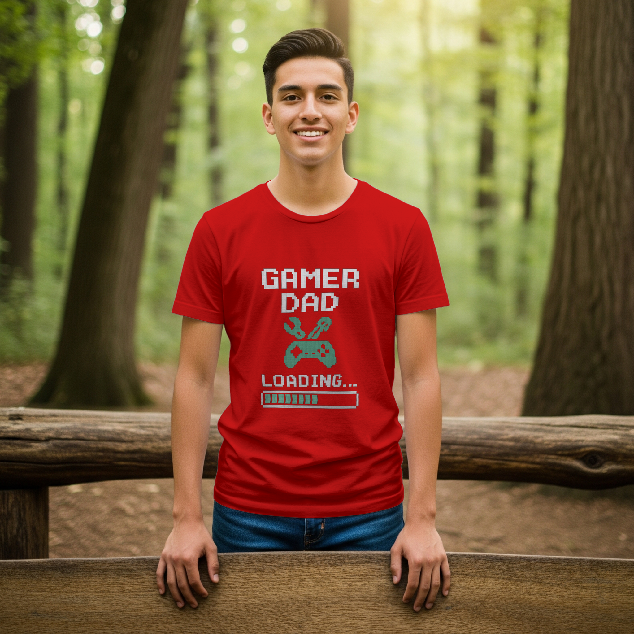 Gamer Dad Loading T-Shirt | Gift for Dad | Graphic Tee