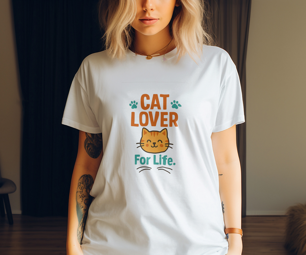 Born To Love Cats T-Shirt | Cat Lover Gift | Graphic Tee